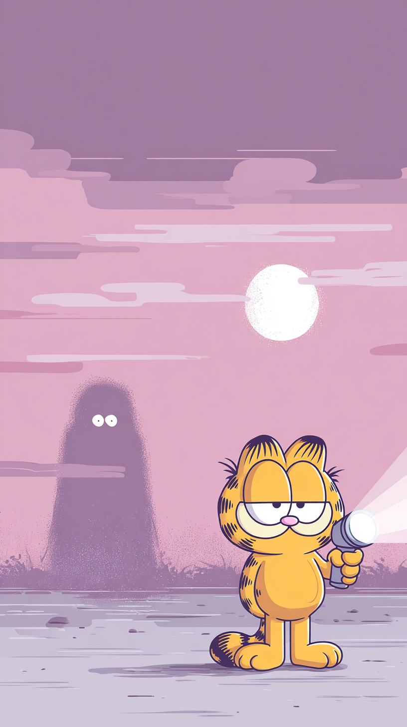fond d'écran Garfield iphone x gratuit