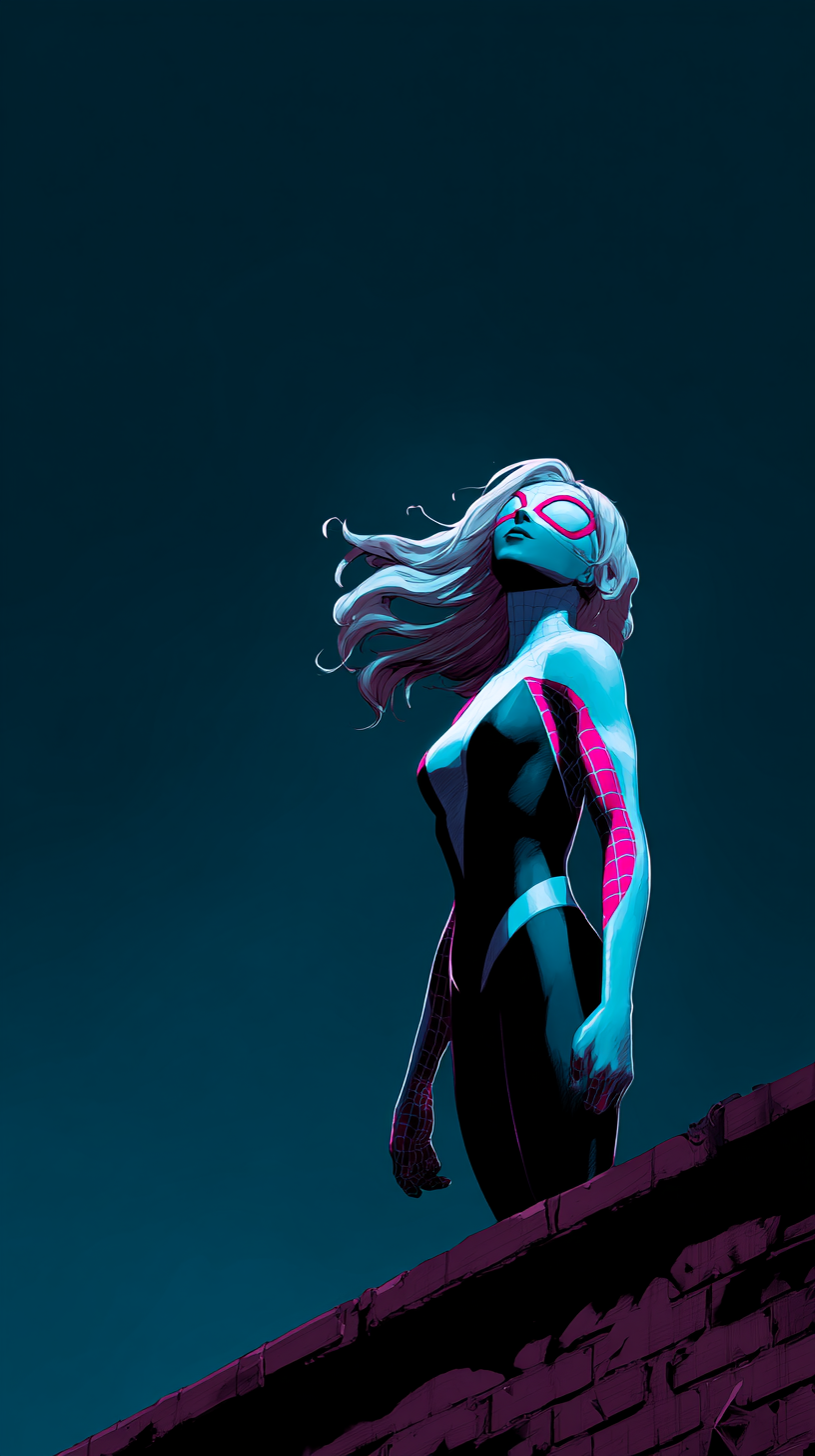 iphone fond d'écran Gwen Stacy kawaii gratuit