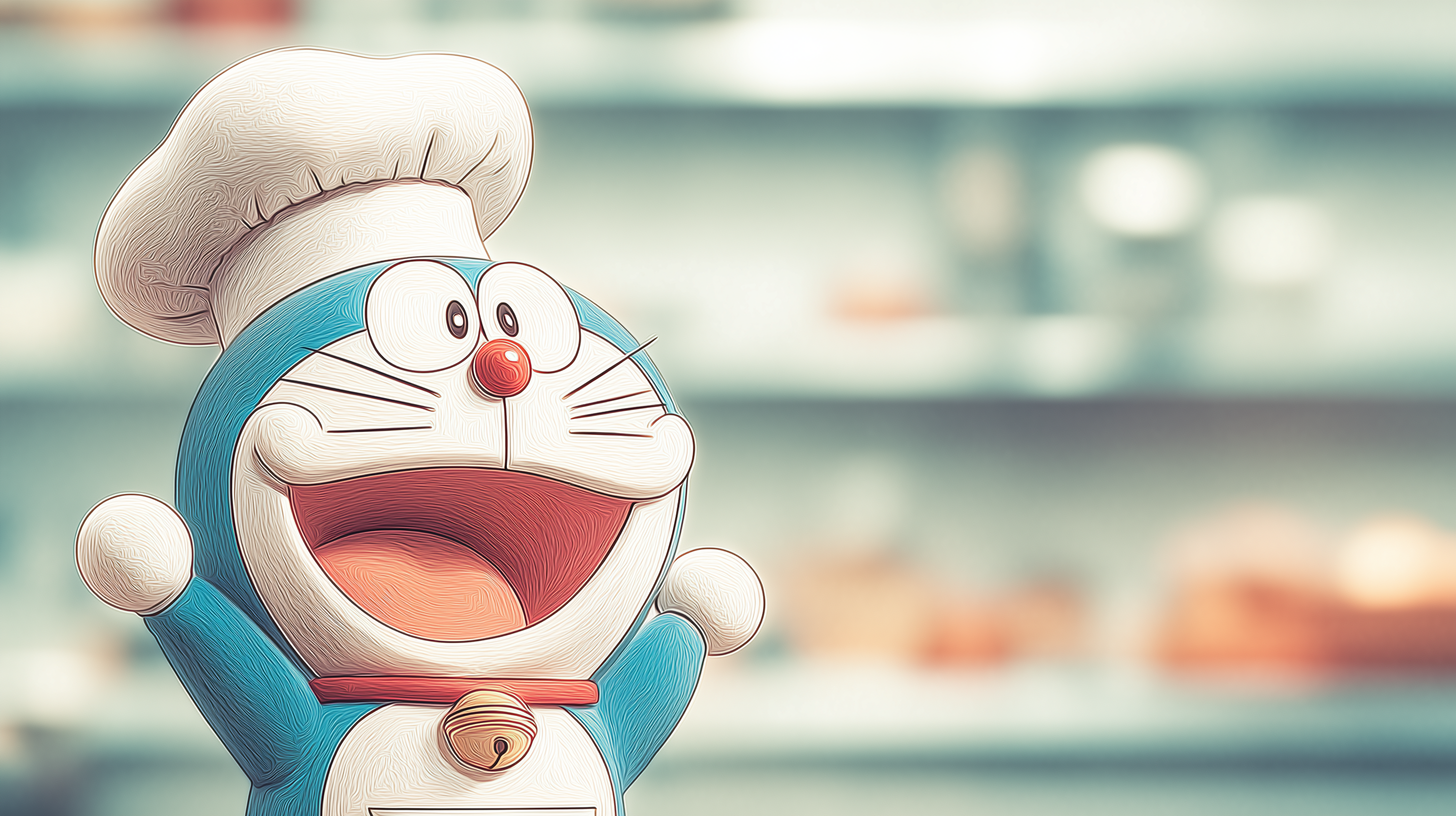 windows 11 fond d'écran Doraemon téléchargement gratuit