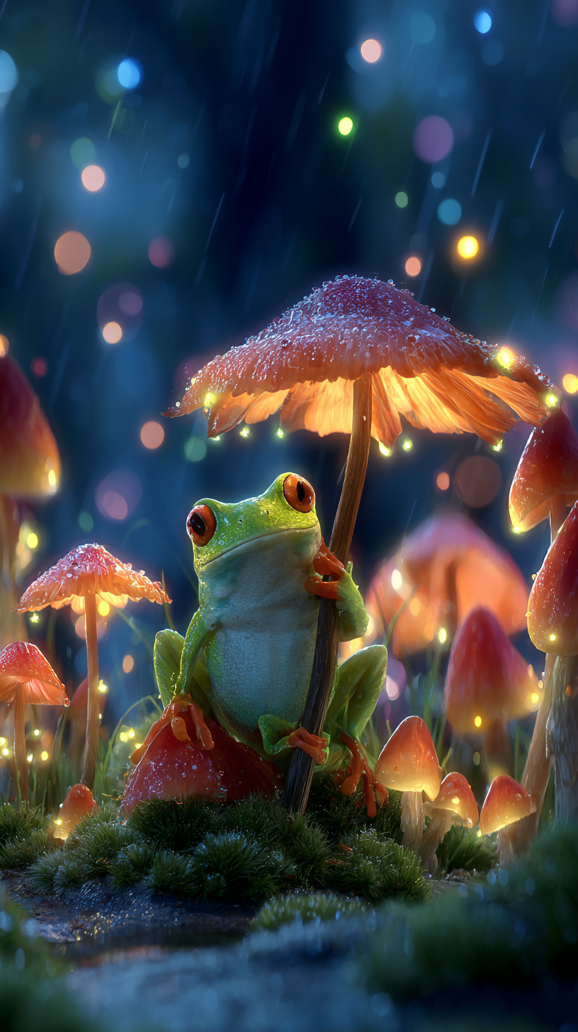 fond d'écran Grenouille iphone 15 pro max 4k gratuit