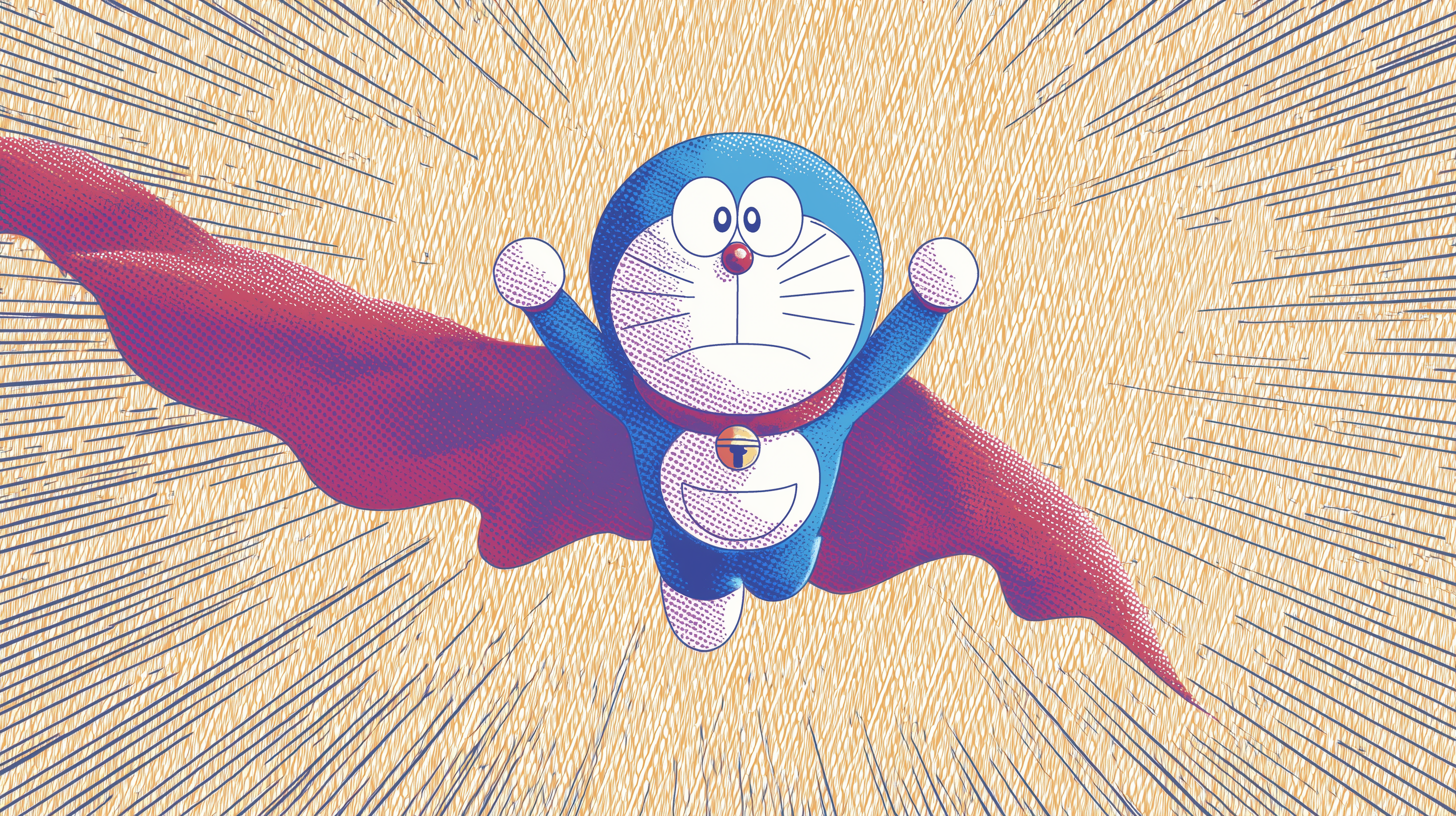 fond d'écran Doraemon 5k téléchargement gratuit