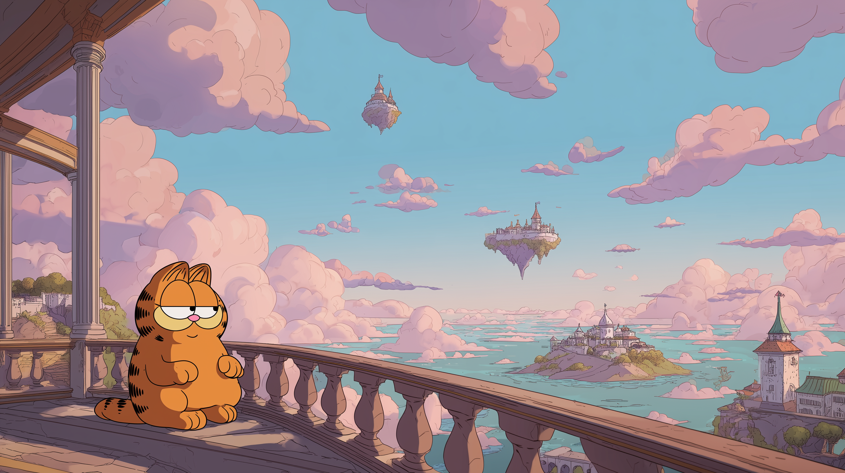 fond d'écran Garfield 2560x1080 téléchargement gratuit