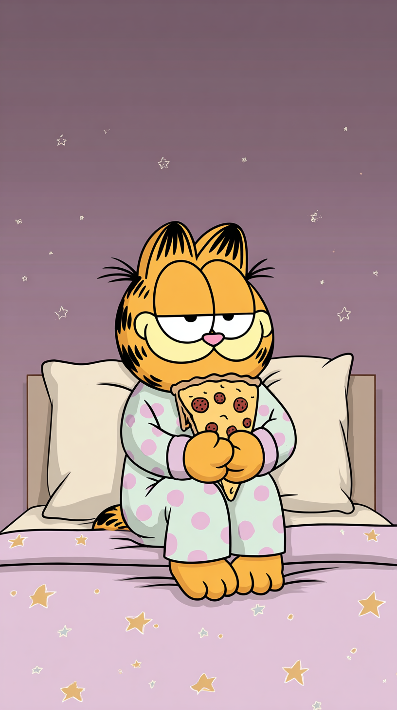 fond d'écran Garfield android 4k télécharger gratuit
