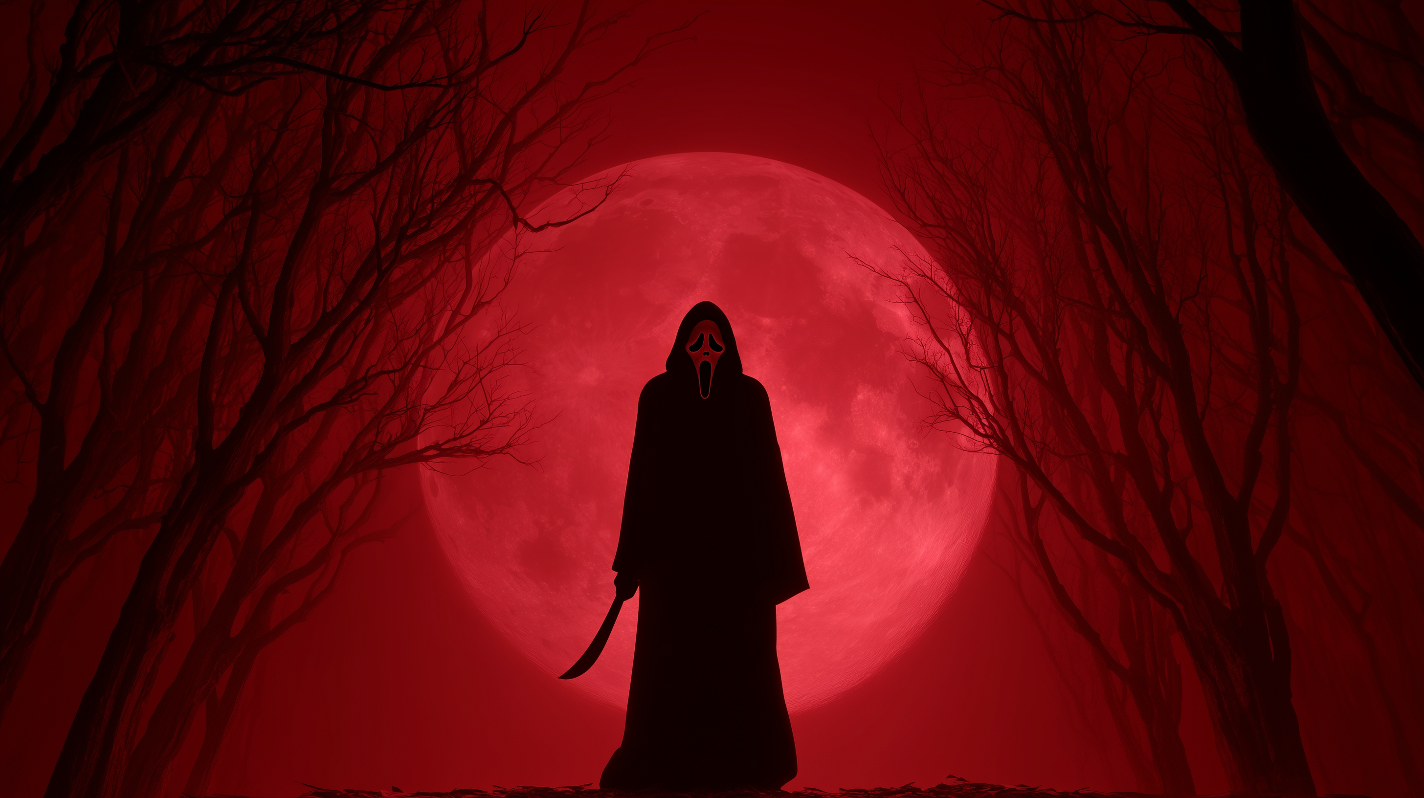 fond d'écran Ghostface 1920x1080 4k téléchargement gratuit