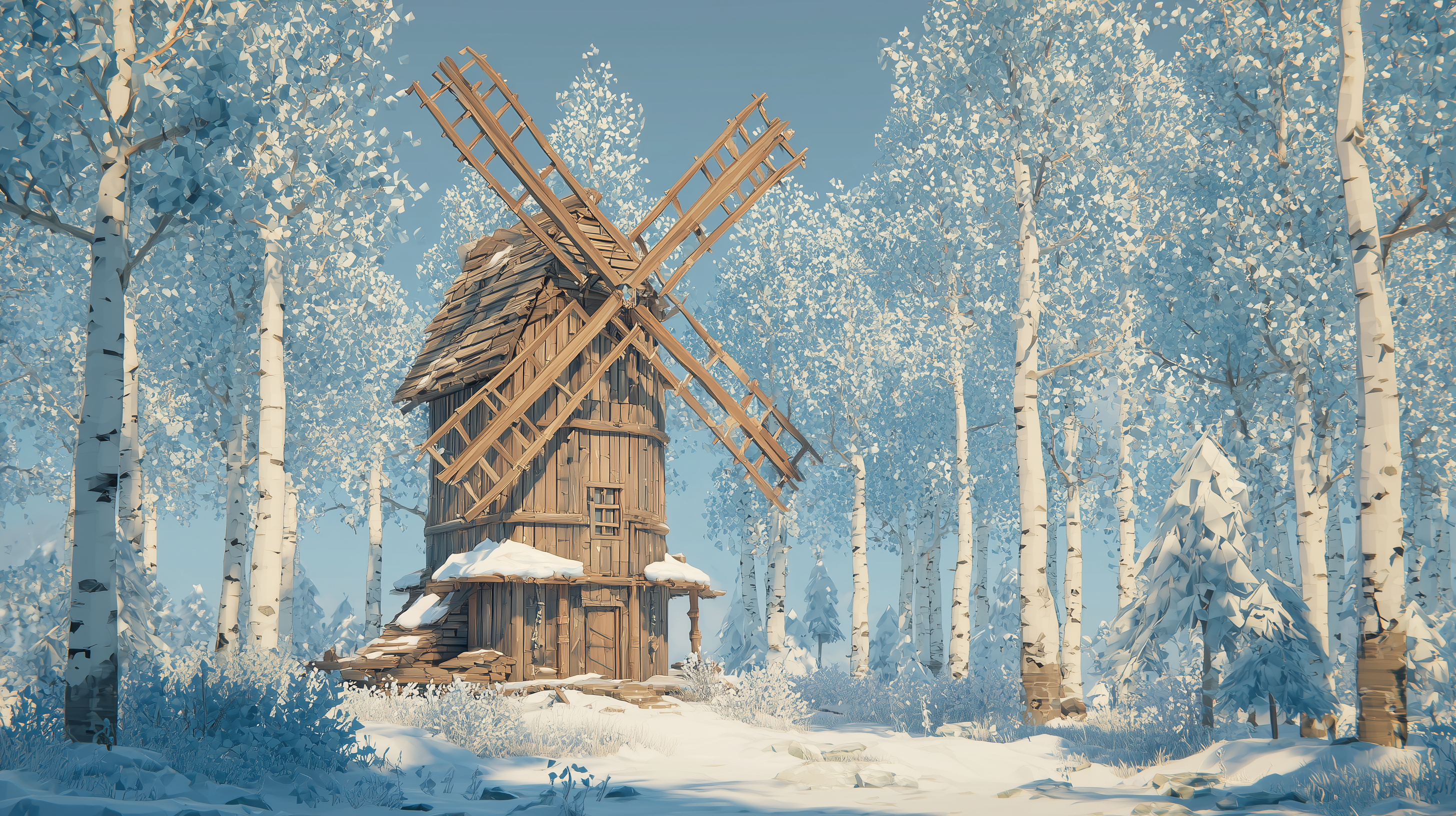 fond d'écran Moulin à vent pc ultra hd 3840x2160 téléchargement gratuit