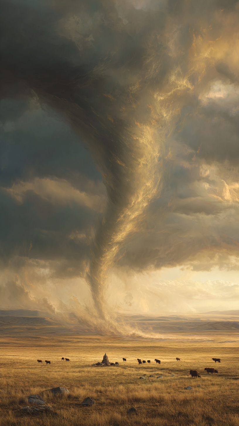 fond d'écran Tornade iphone 16e gratuit