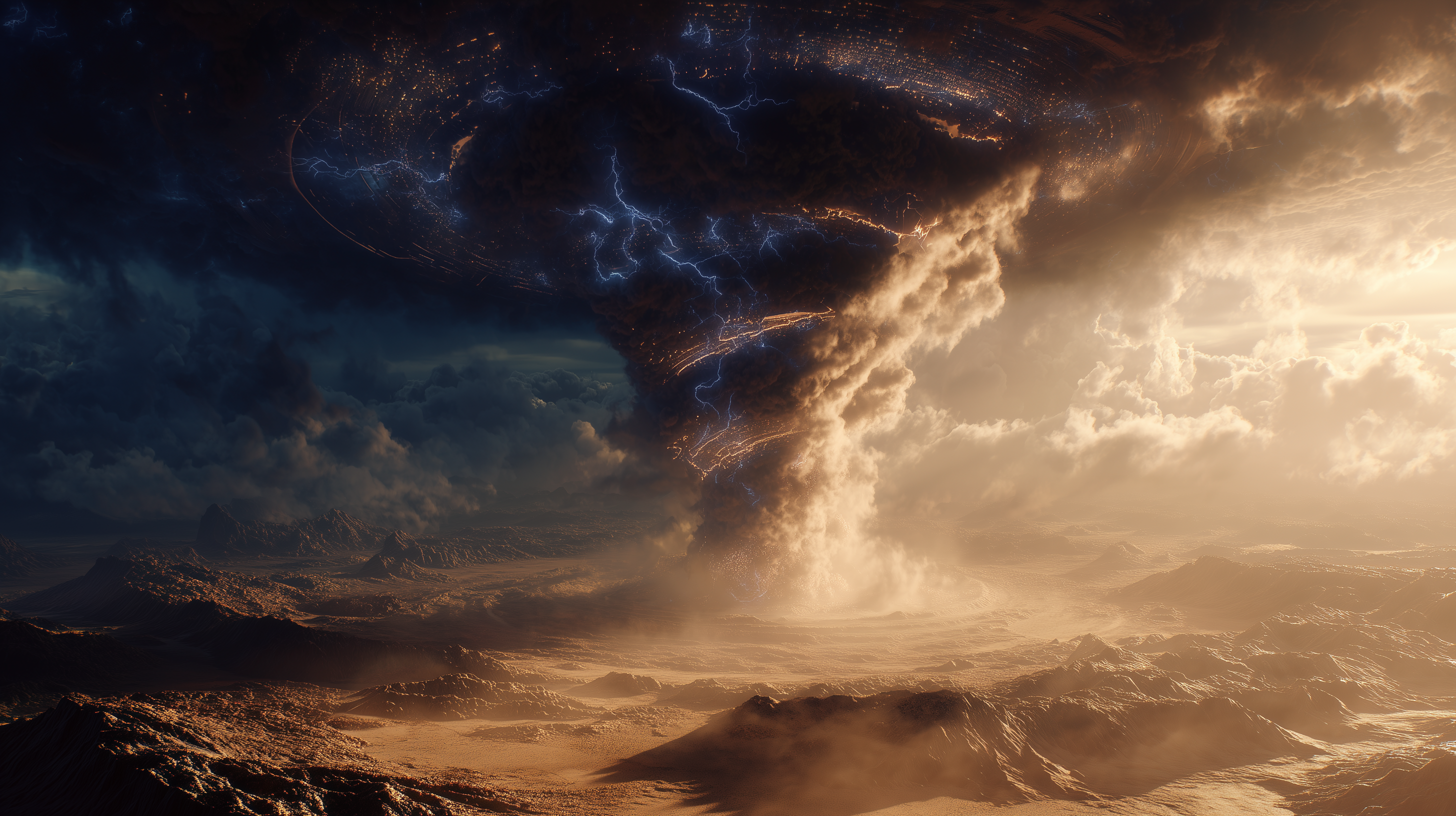fond d'écran Tornade pc 4k téléchargement gratuit