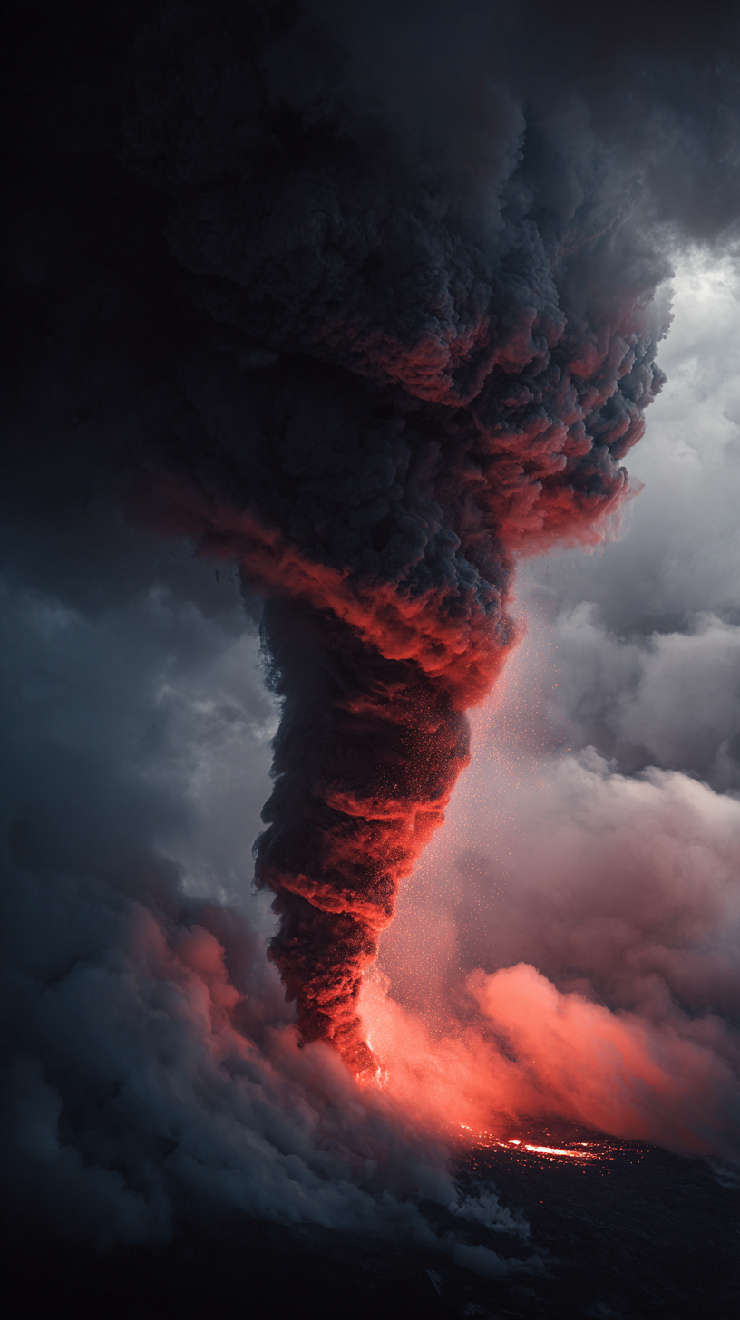 fond d'écran Tornade iphone 15 pro gratuit