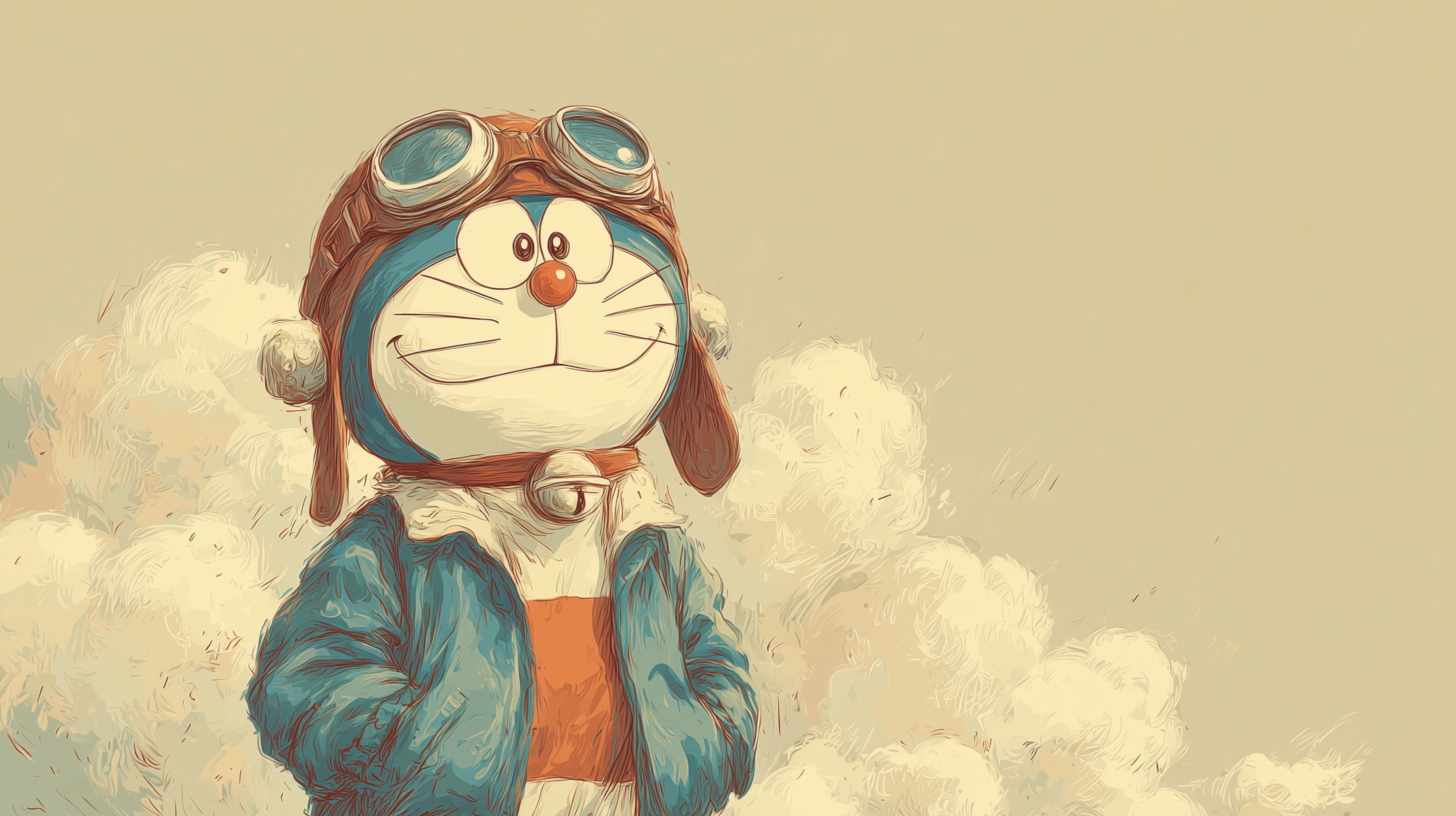 fond d'écran Doraemon ultra hd 4k téléchargement gratuit