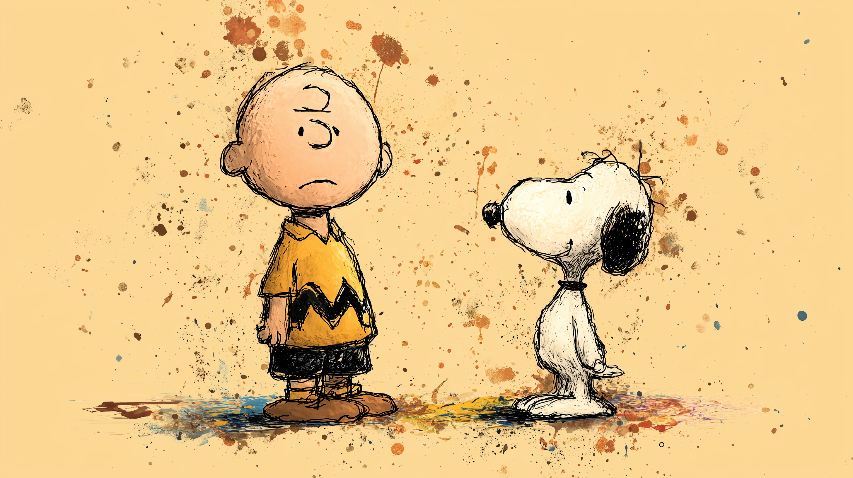fond d'écran Charlie Brown windows 10 4k téléchargement gratuit