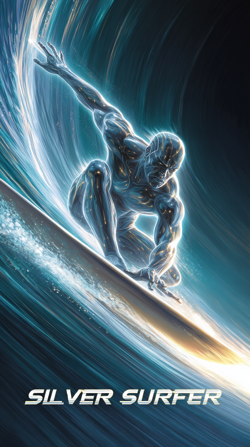 fond d'écran Silver Surfer android gratuit