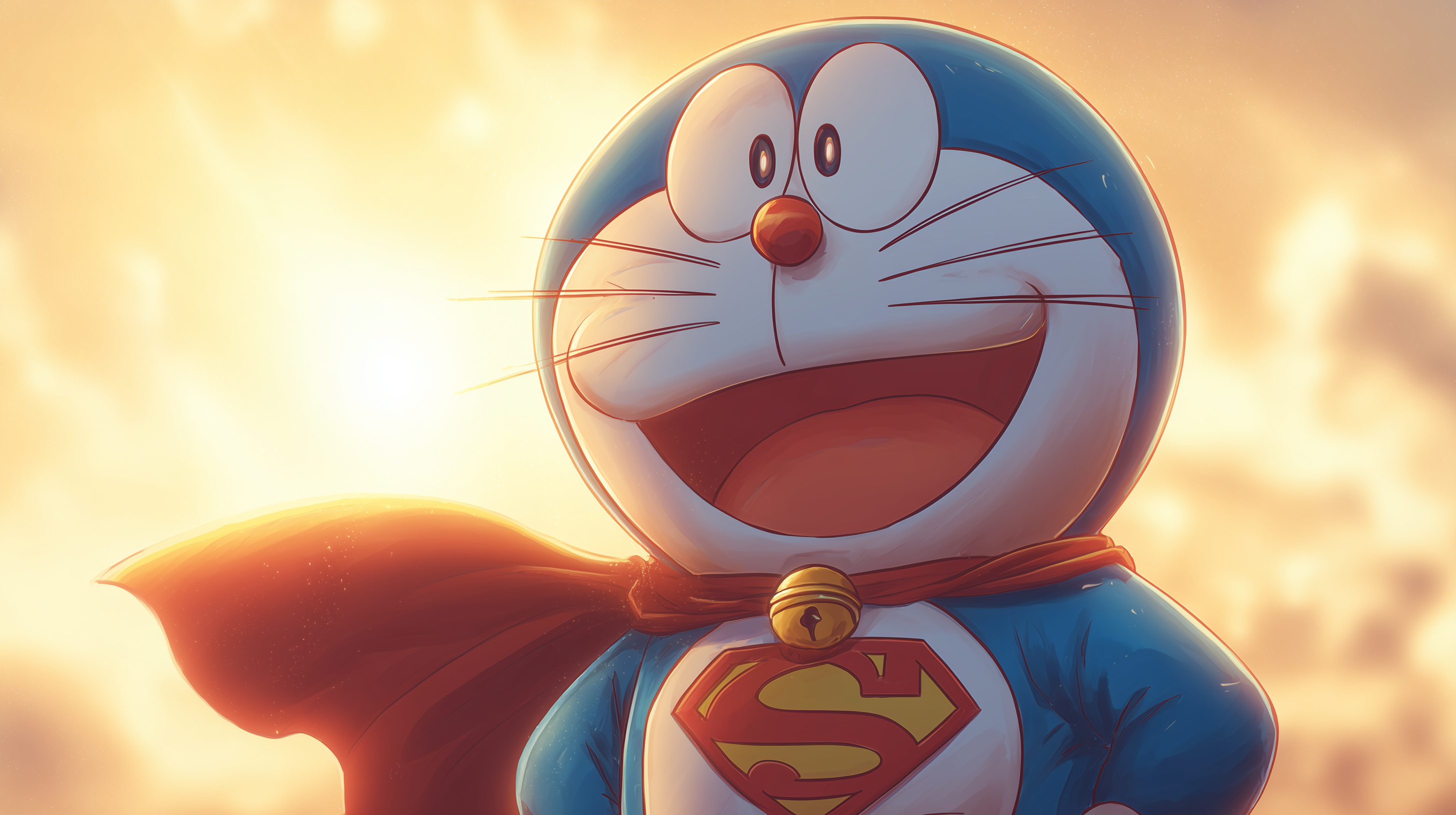 fond d'écran Doraemon 3840x1440 téléchargement gratuit
