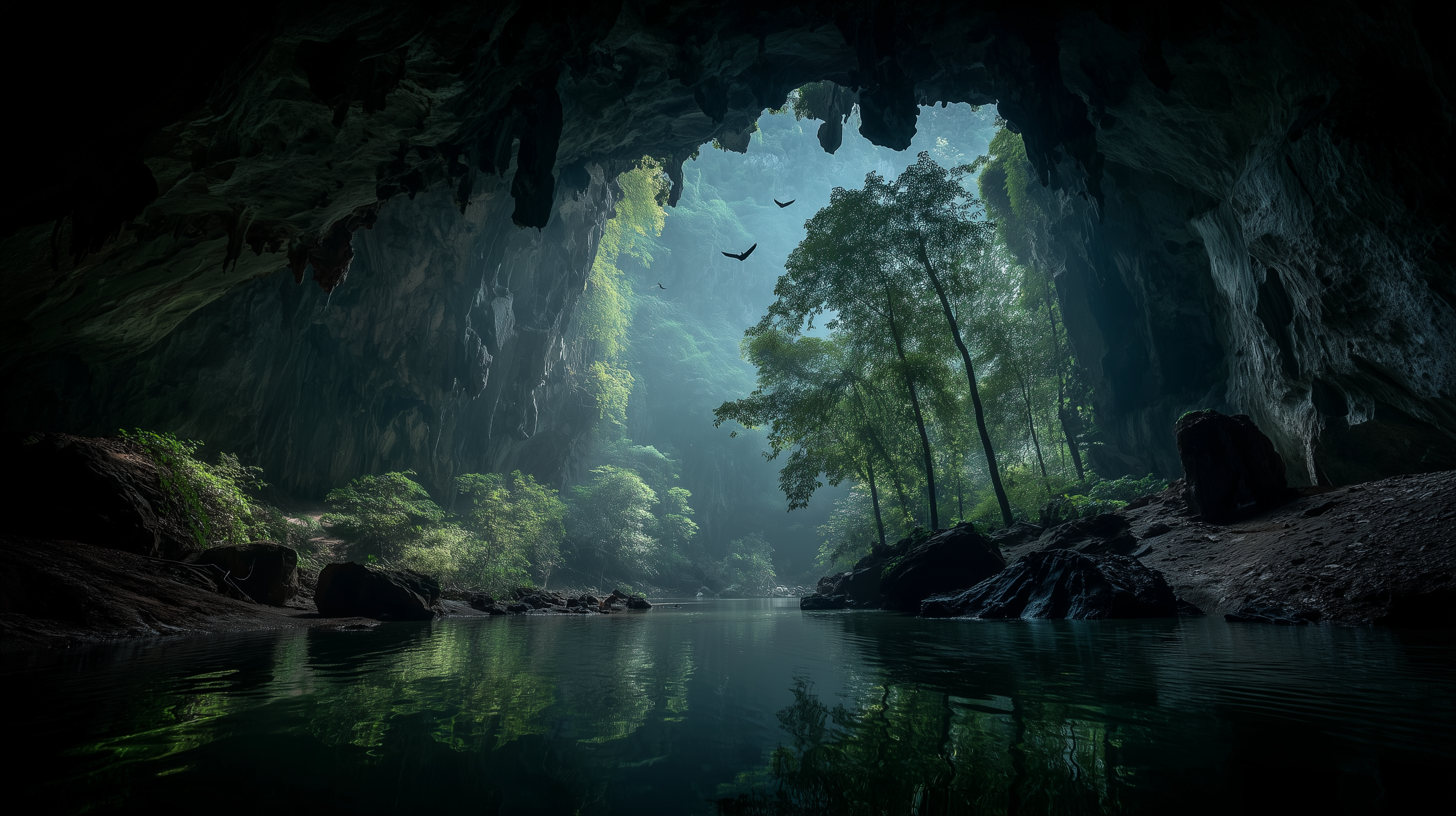 fond d'écran Grotte pour mac 4k téléchargement gratuit