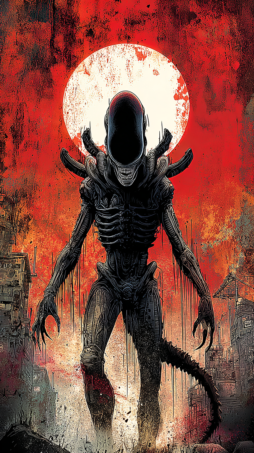 fond d'écran Xenomorph téléphone Nokia télécharger gratuit