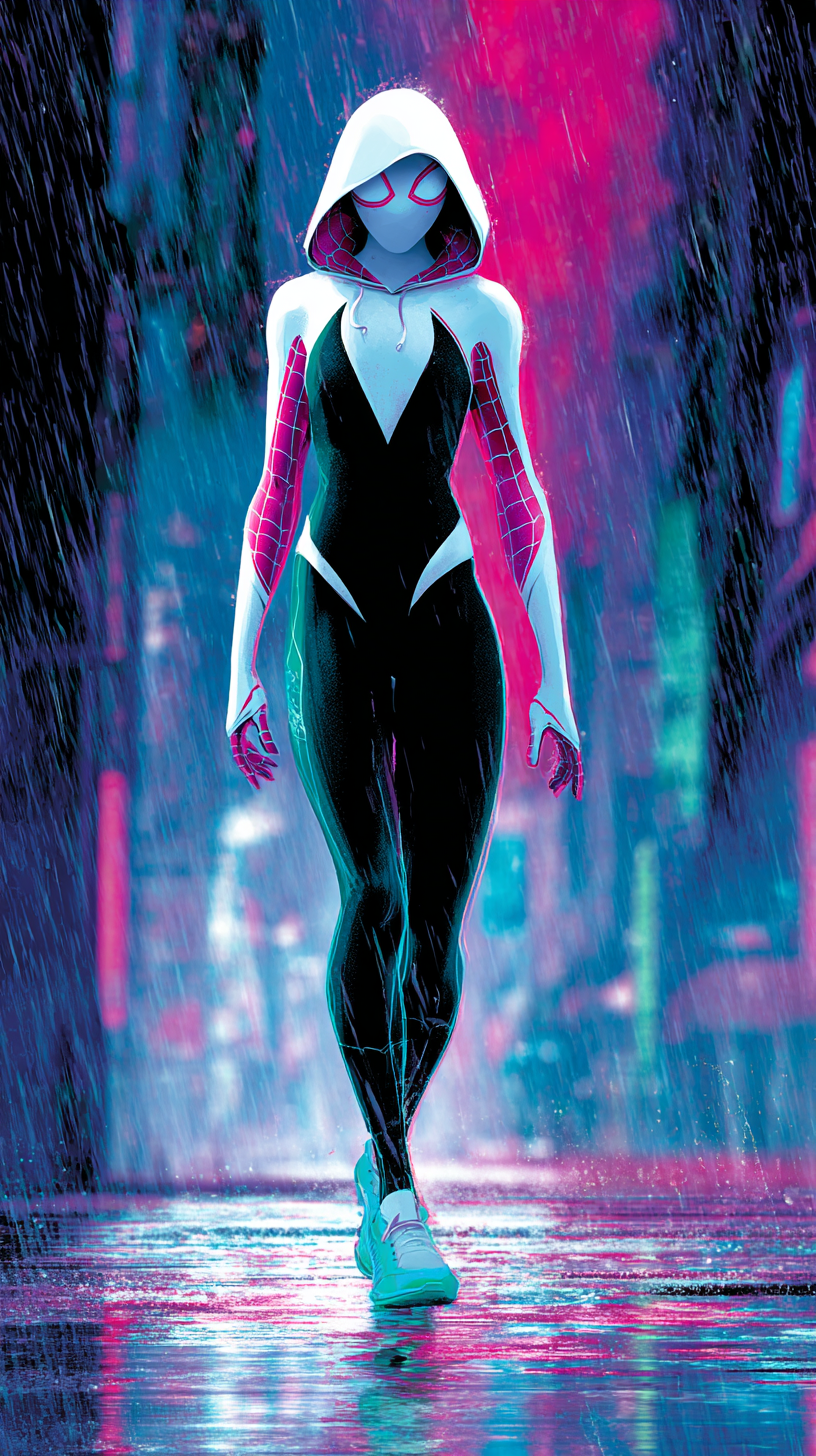 fond d'écran Gwen Stacy android 4k télécharger gratuit