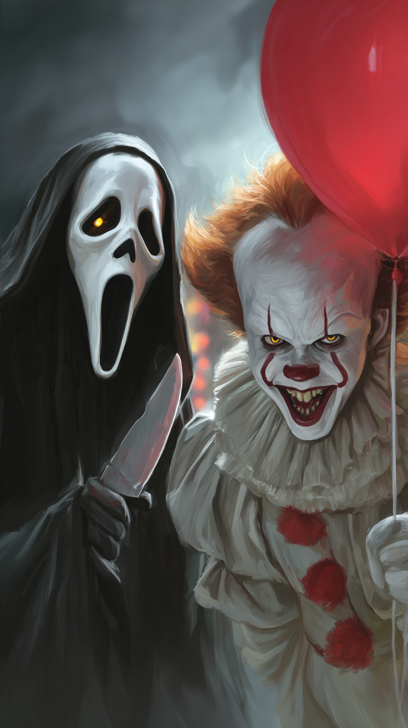 fond d'écran Ghostface iphone 15 gratuit