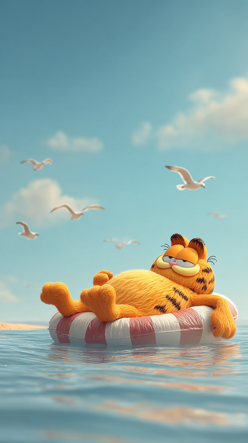 fond d'écran Garfield android gratuit sans filigrane