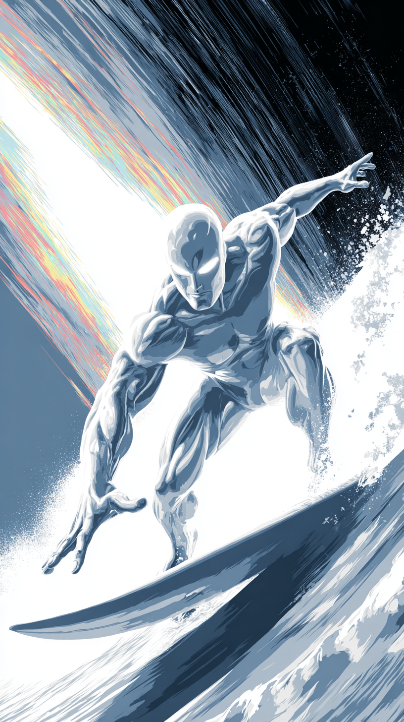 photo fond d'écran Silver Surfer iphone télécharger gratuit