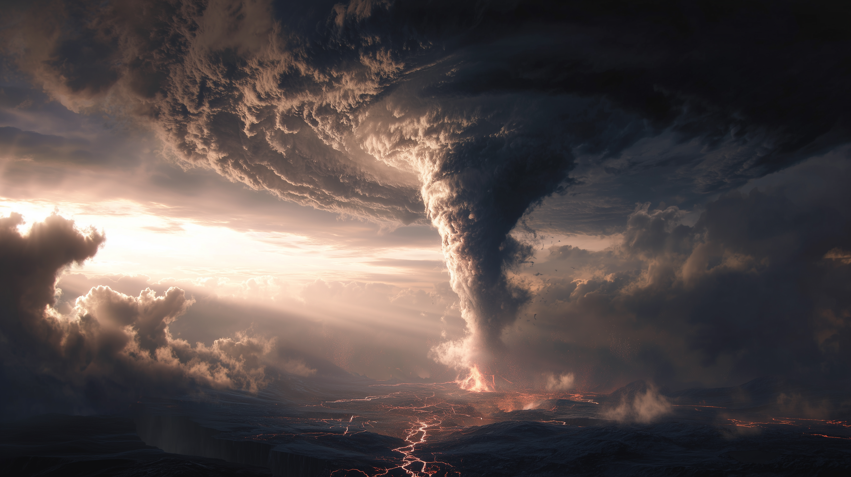 fond d'écran Tornade pour mac 4k téléchargement gratuit