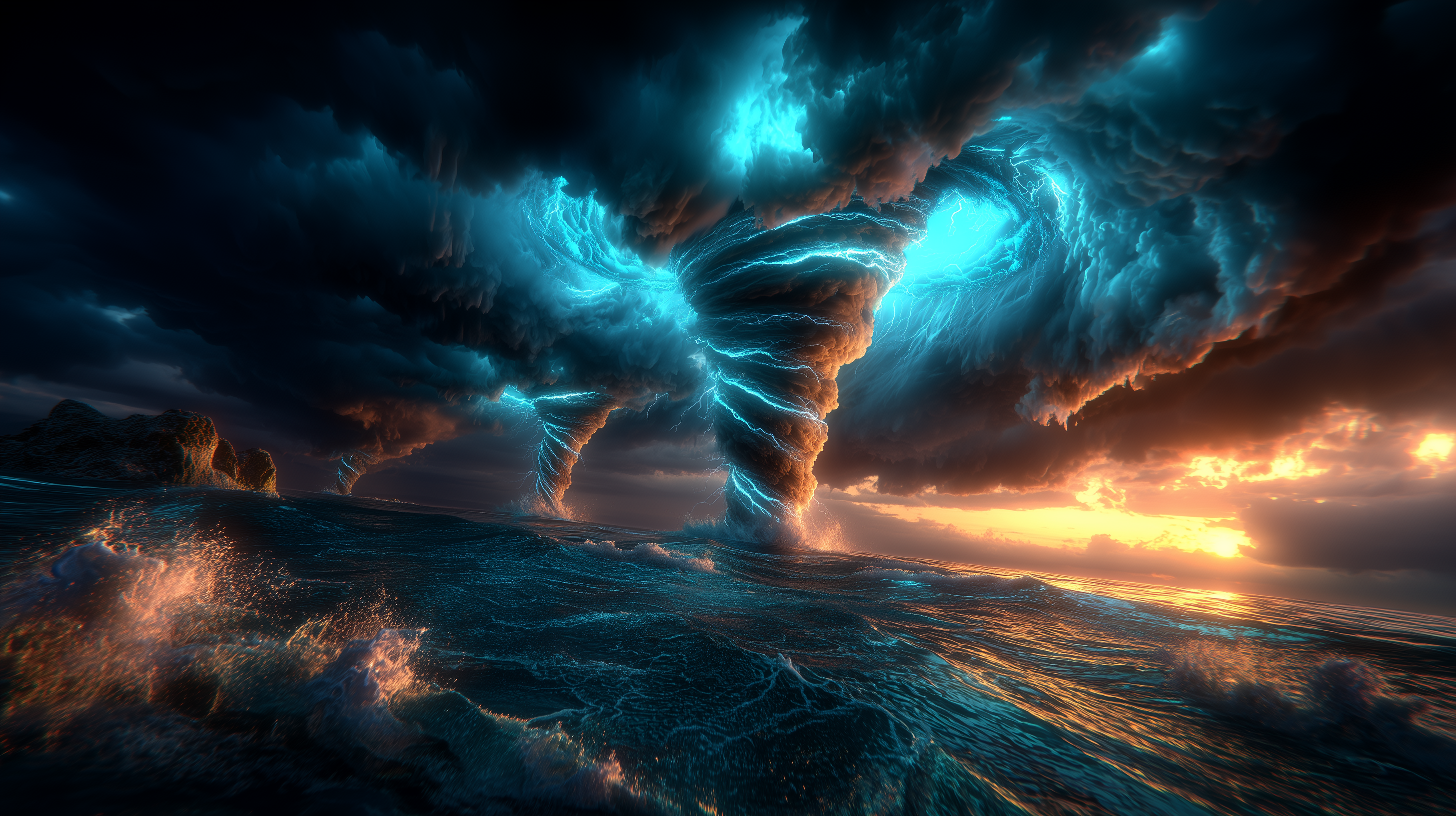 fond d'écran Tornade 4k 2560x1440 téléchargement gratuit