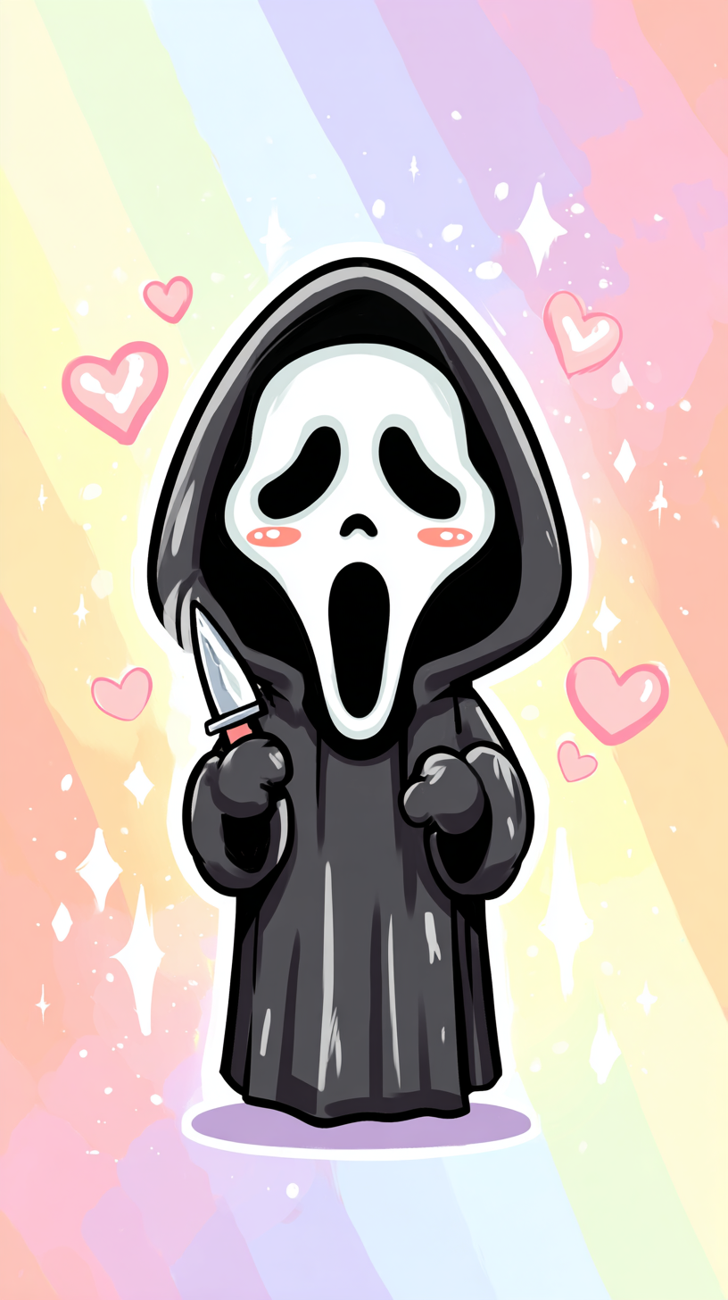 fond d'écran Ghostface téléphone Realme télécharger gratuit