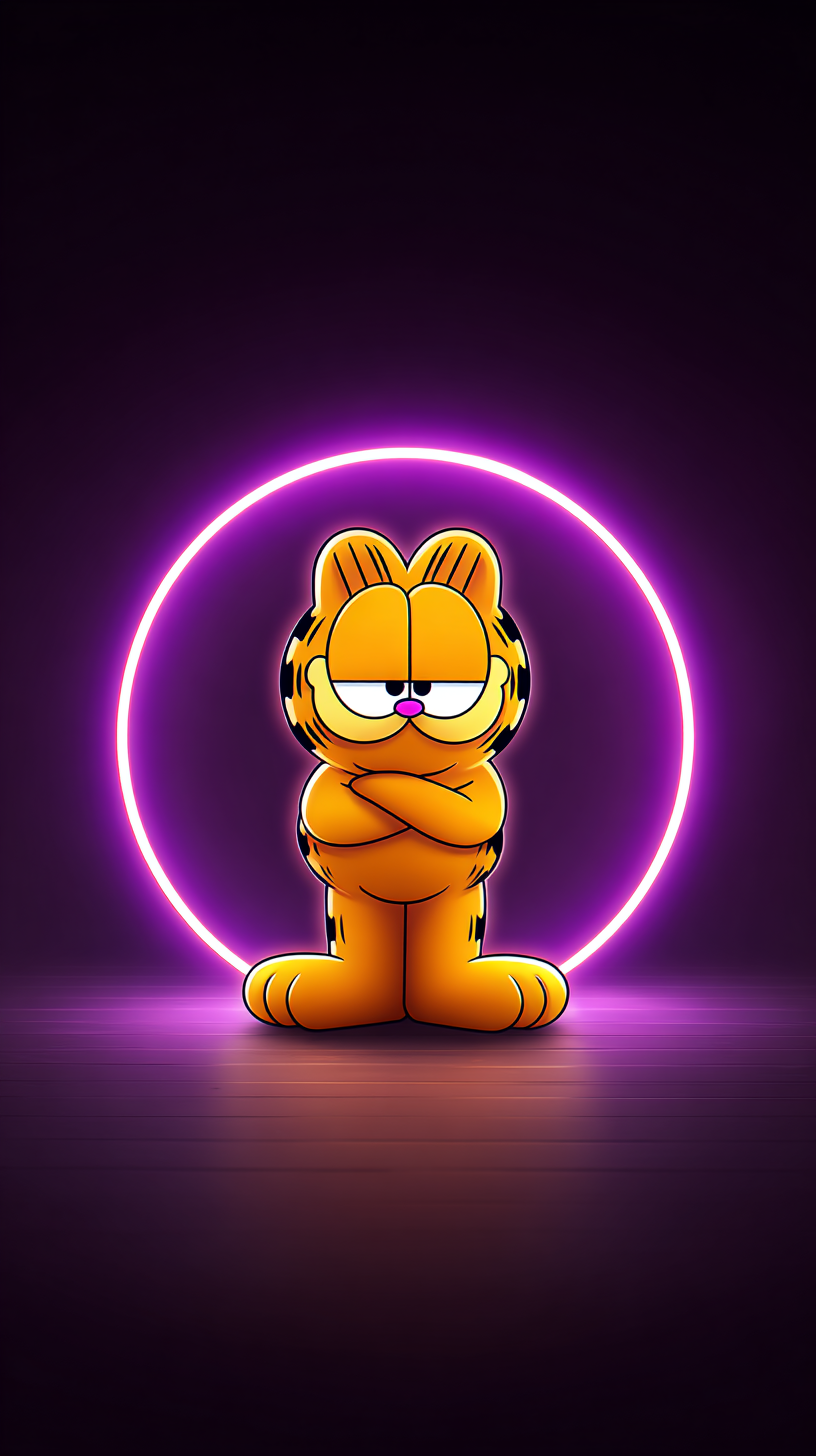 fond d'écran Garfield iphone 12 télécharger gratuit