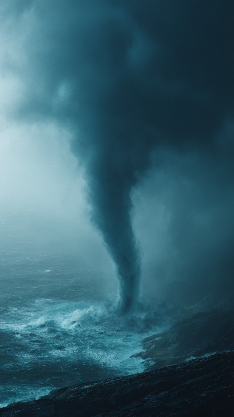 fond d'écran Tornade iphone 15 pro max 4k télécharger gratuit