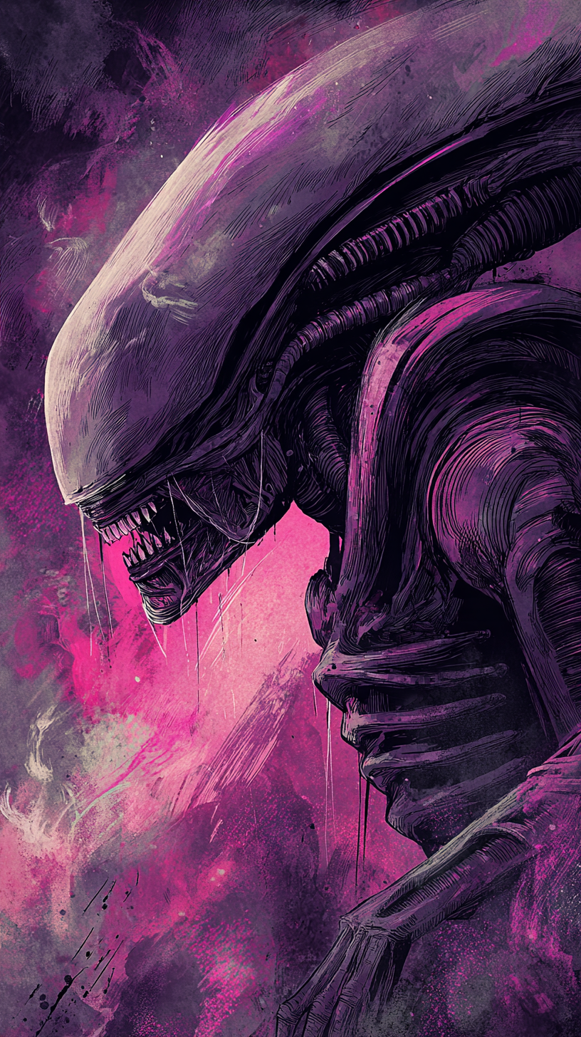 fond d'écran Xenomorph téléphone OnePlus gratuit