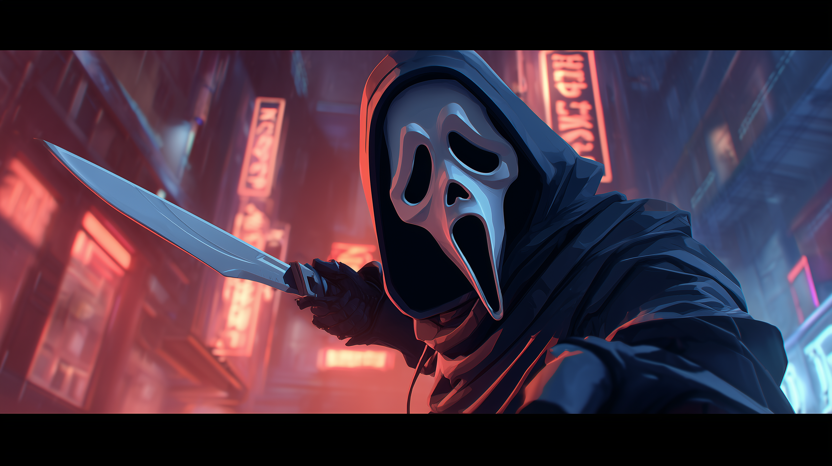 fond d'écran Ghostface ultra large téléchargement gratuit