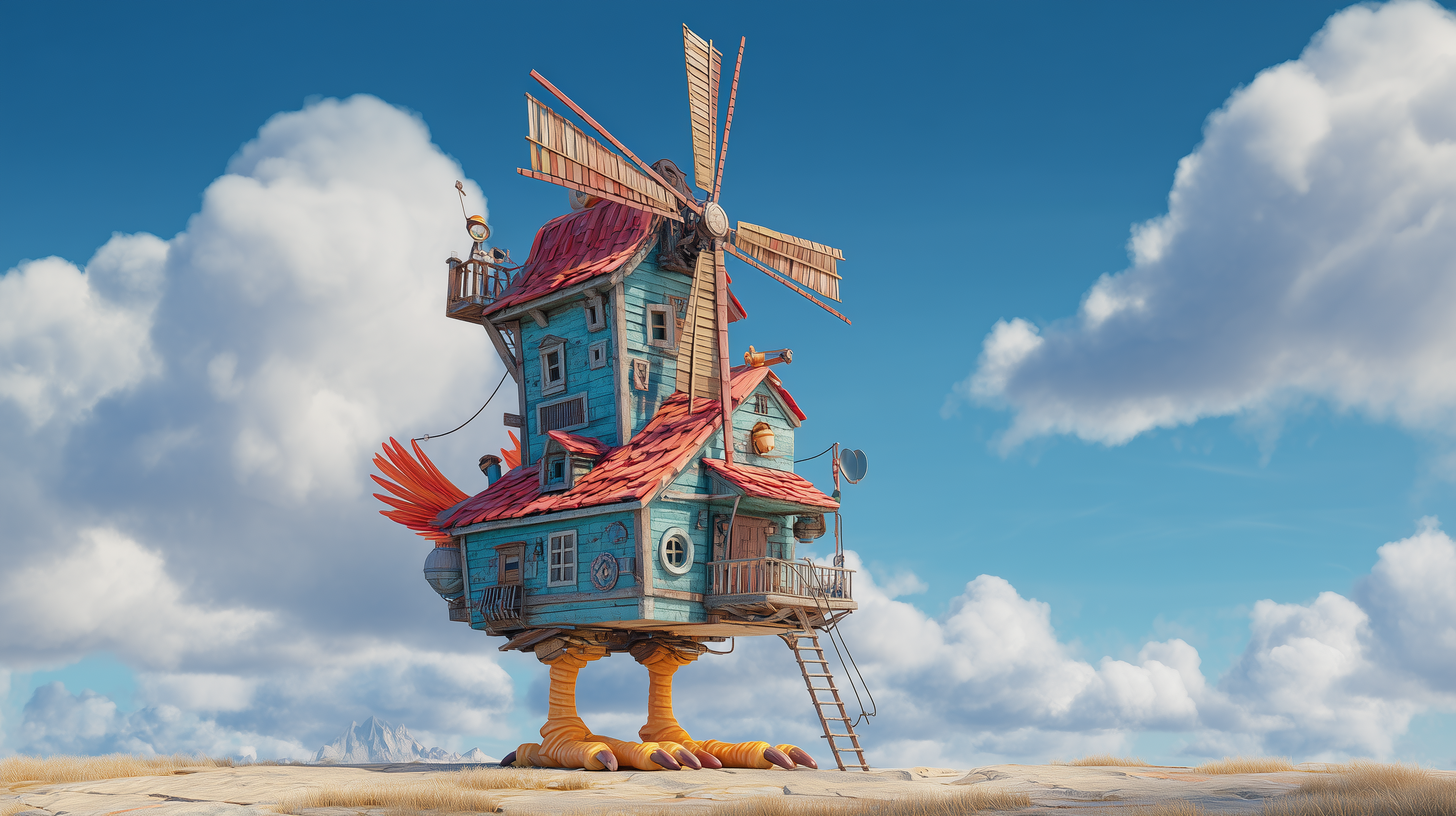 fond d'écran Moulin à vent 2560x1440 téléchargement gratuit