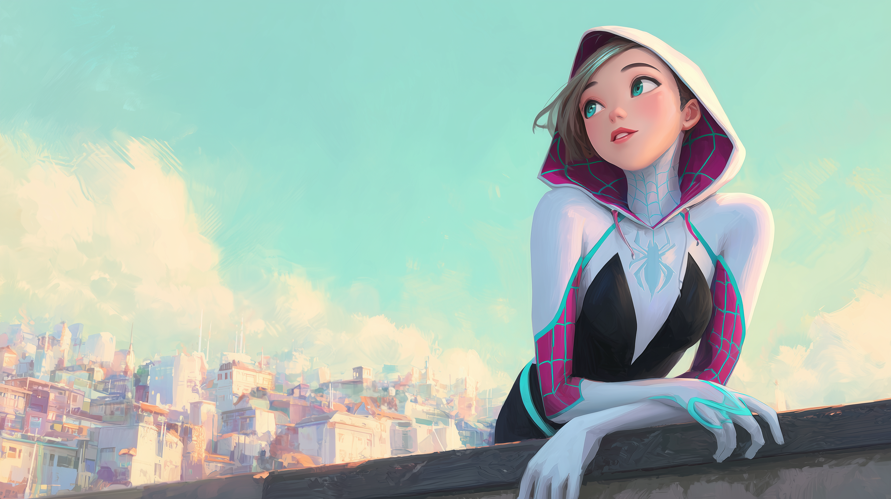 fond d'écran Gwen Stacy pc 4k ultra hd 1920x1080 téléchargement gratuit