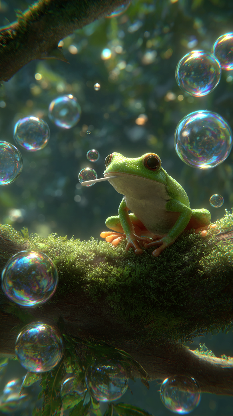 fond d'écran Grenouille iphone 16 pro gratuit