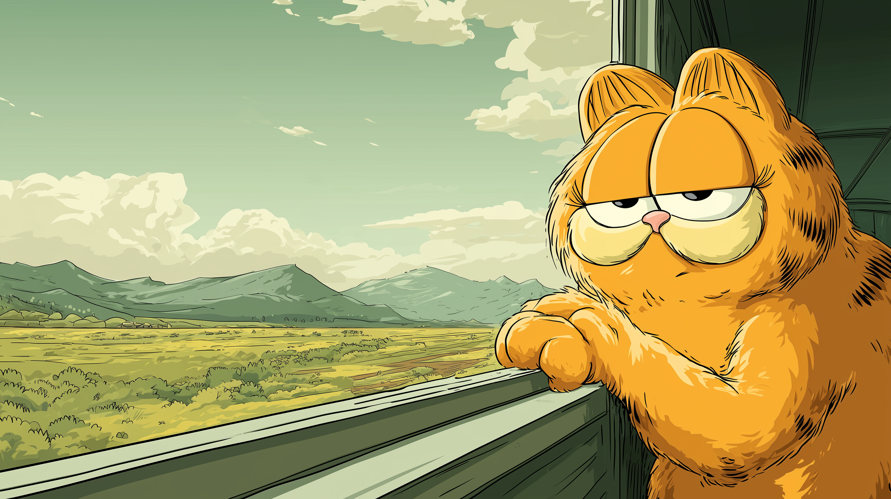 fond d'écran Garfield 3000x2000 téléchargement gratuit