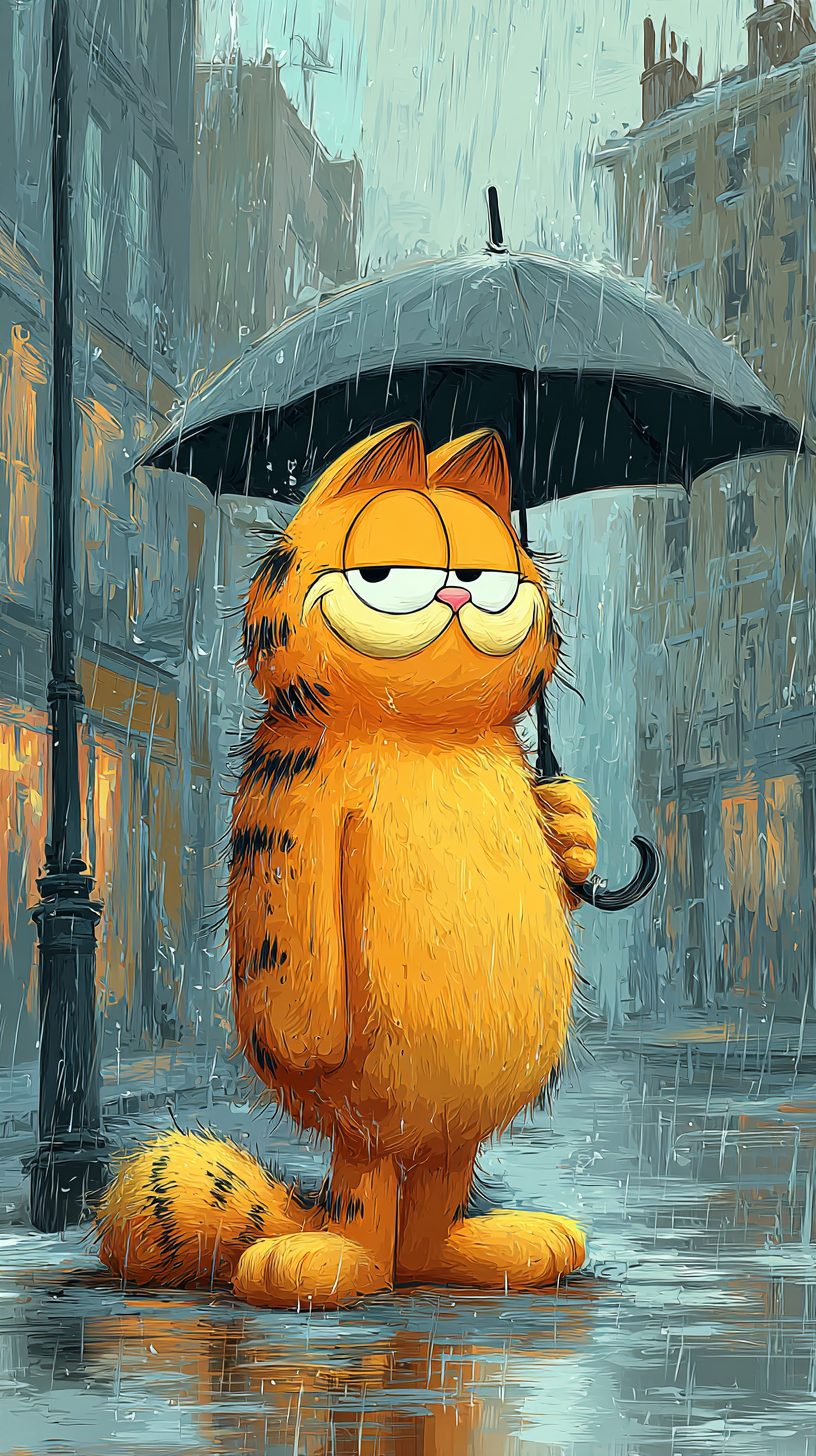 fond d'écran Garfield téléphone Nokia télécharger gratuit