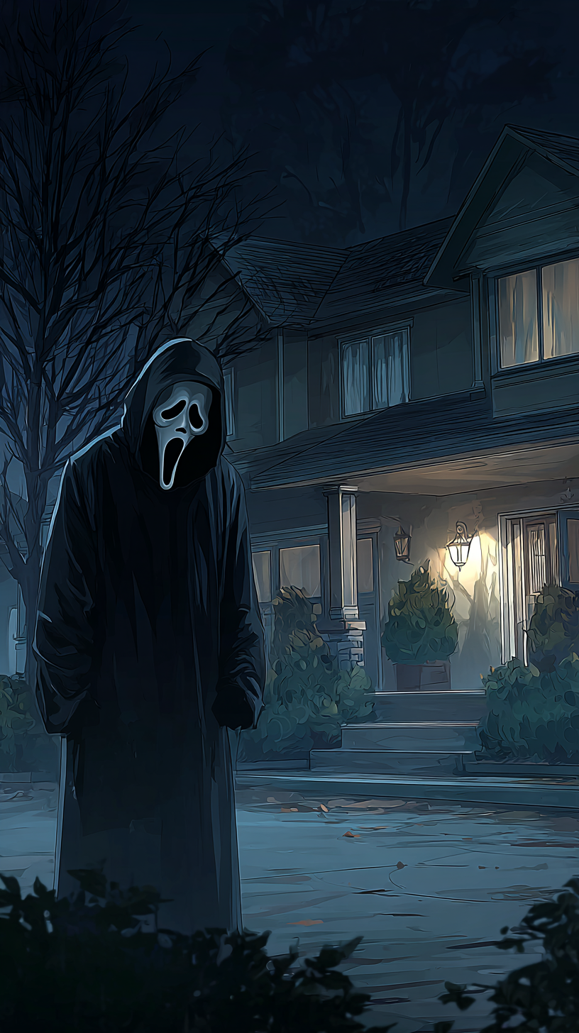 fond d'écran Ghostface iphone 13 télécharger gratuit