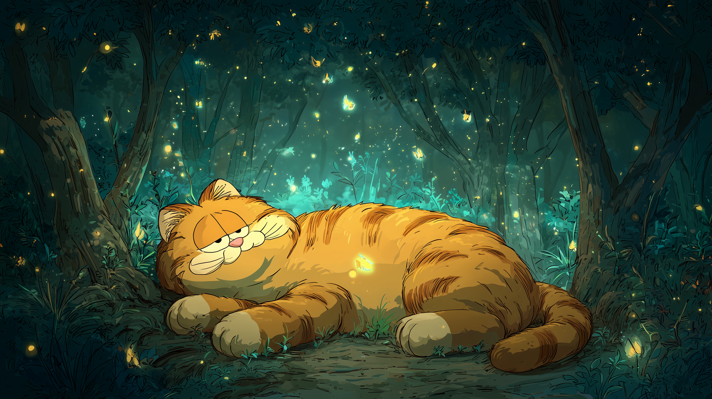 fond d'écran Garfield pour pc portable téléchargement gratuit