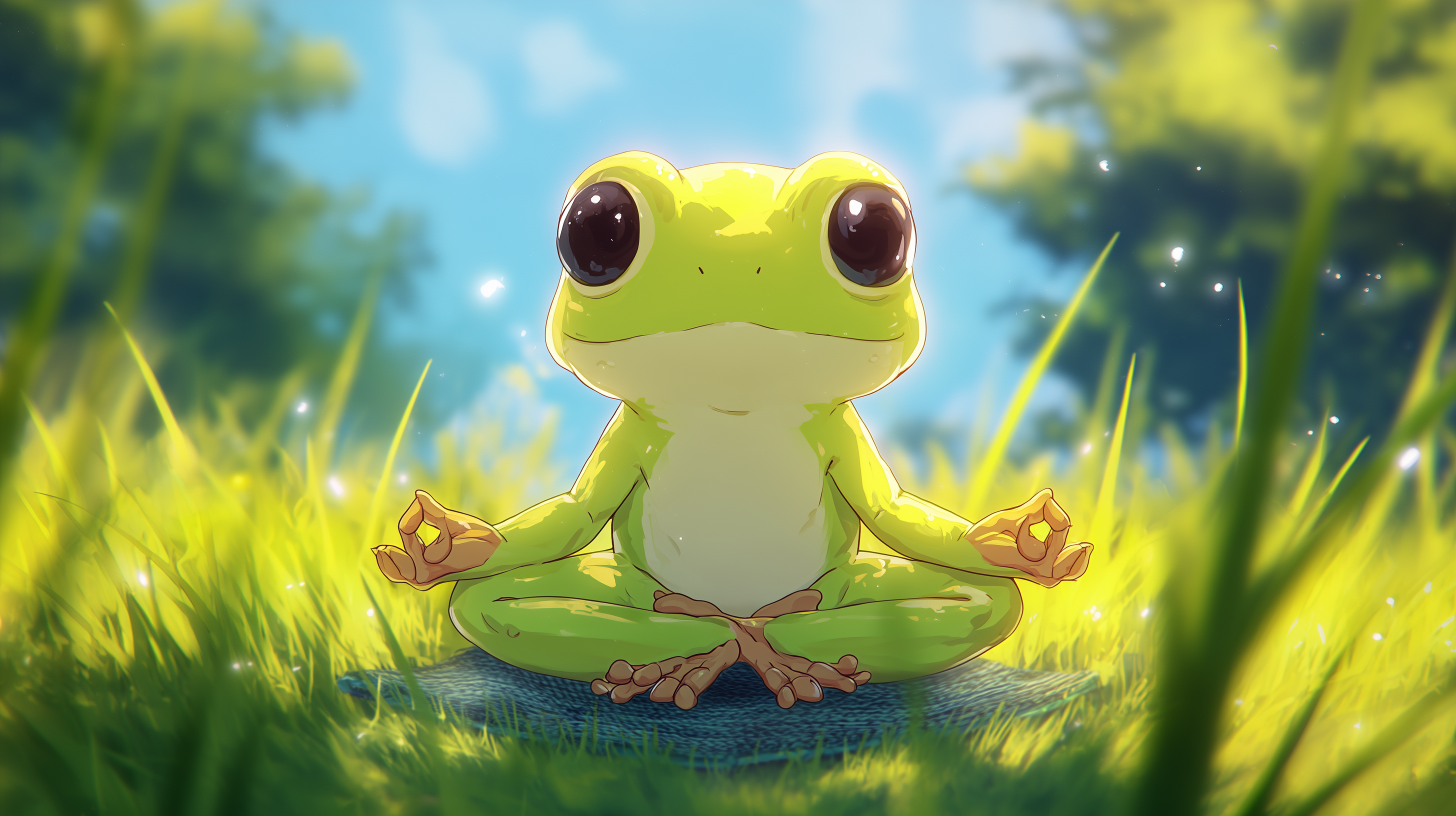 fond d'écran Grenouille Asus téléchargement gratuit