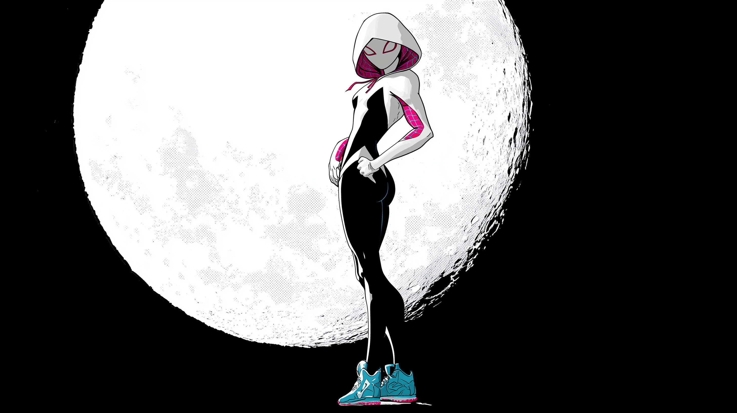 fond d'écran Gwen Stacy 3840x1080 téléchargement gratuit