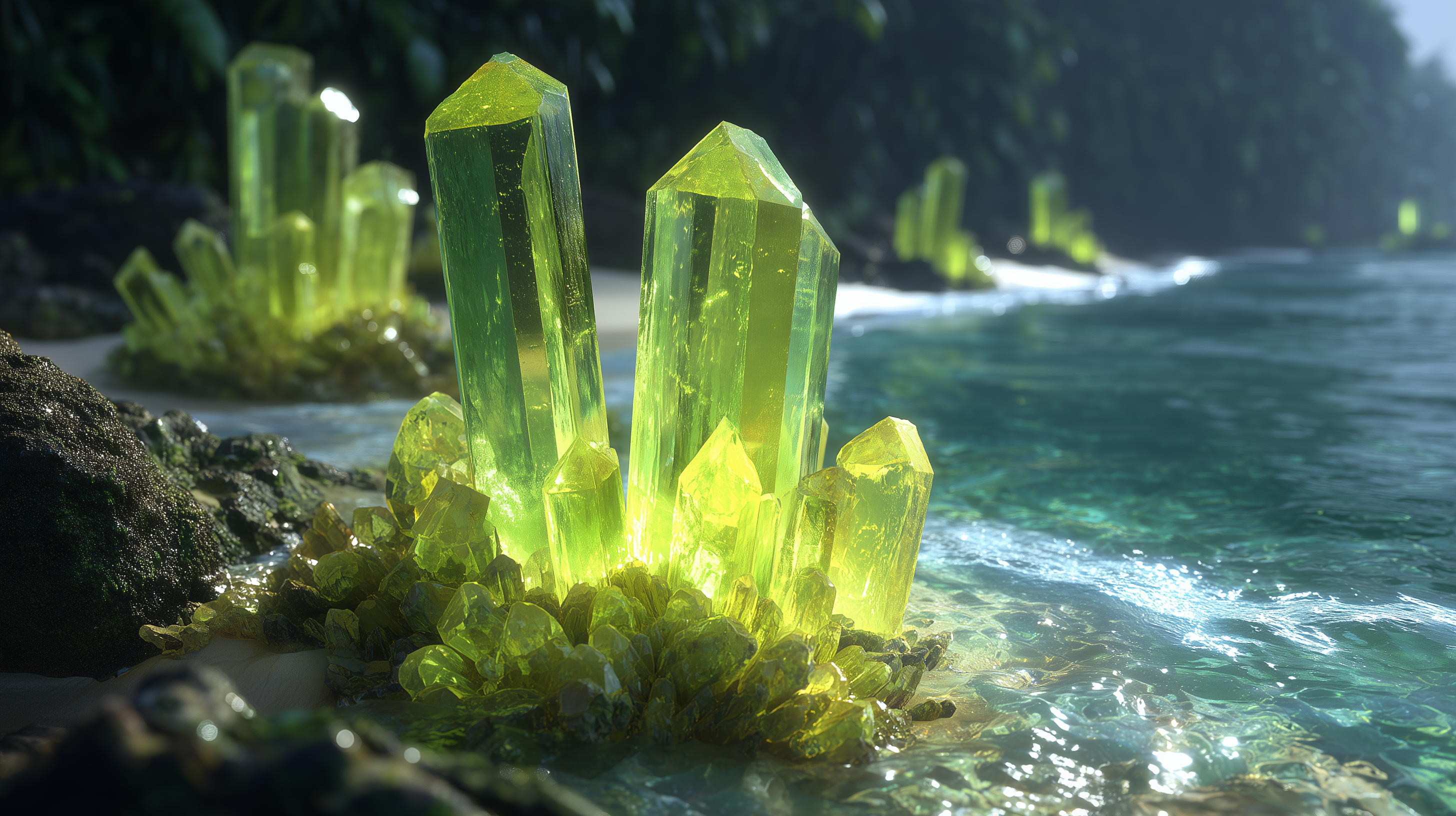 fond d'écran Cristal 2560x1080 téléchargement gratuit