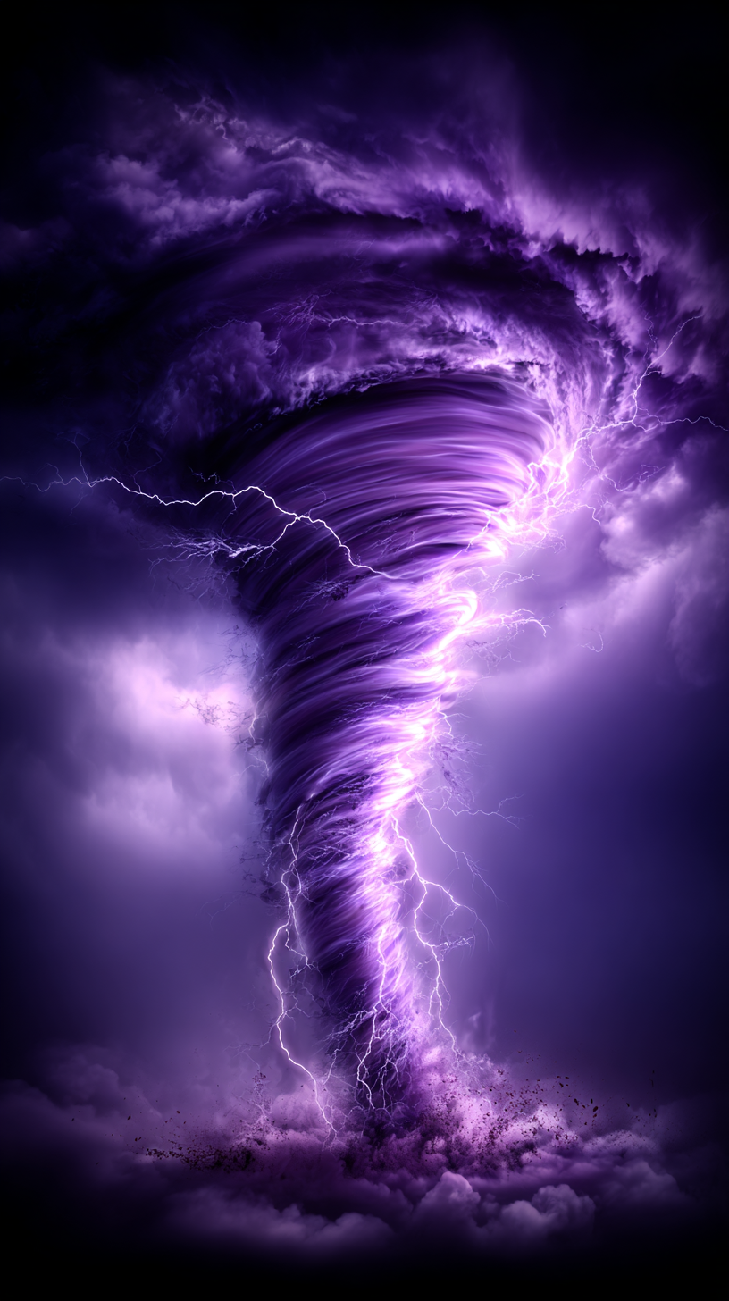 fond d'écran Tornade iphone 15 gratuit