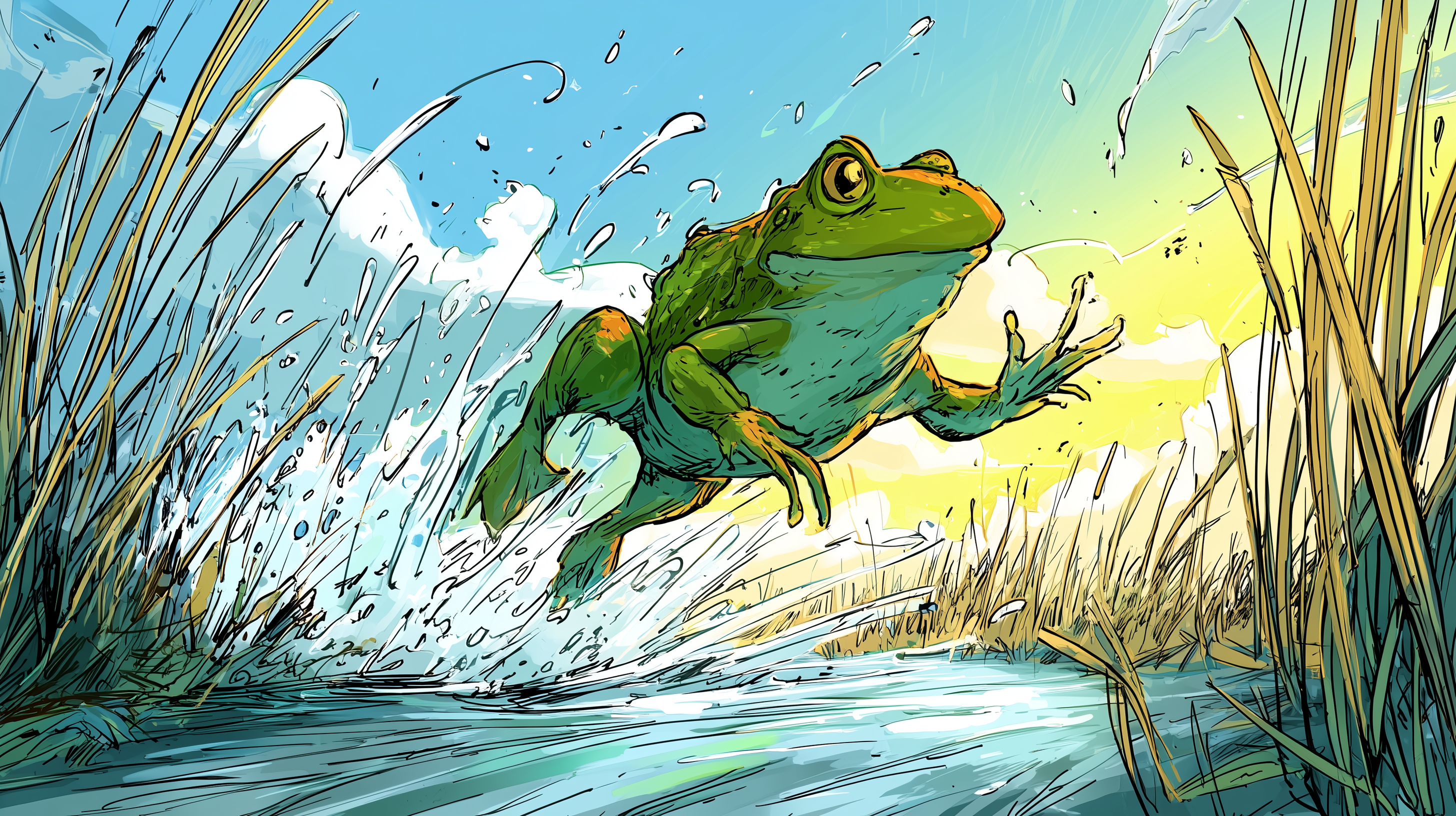fond d'écran Grenouille 3840x2160 hd téléchargement gratuit