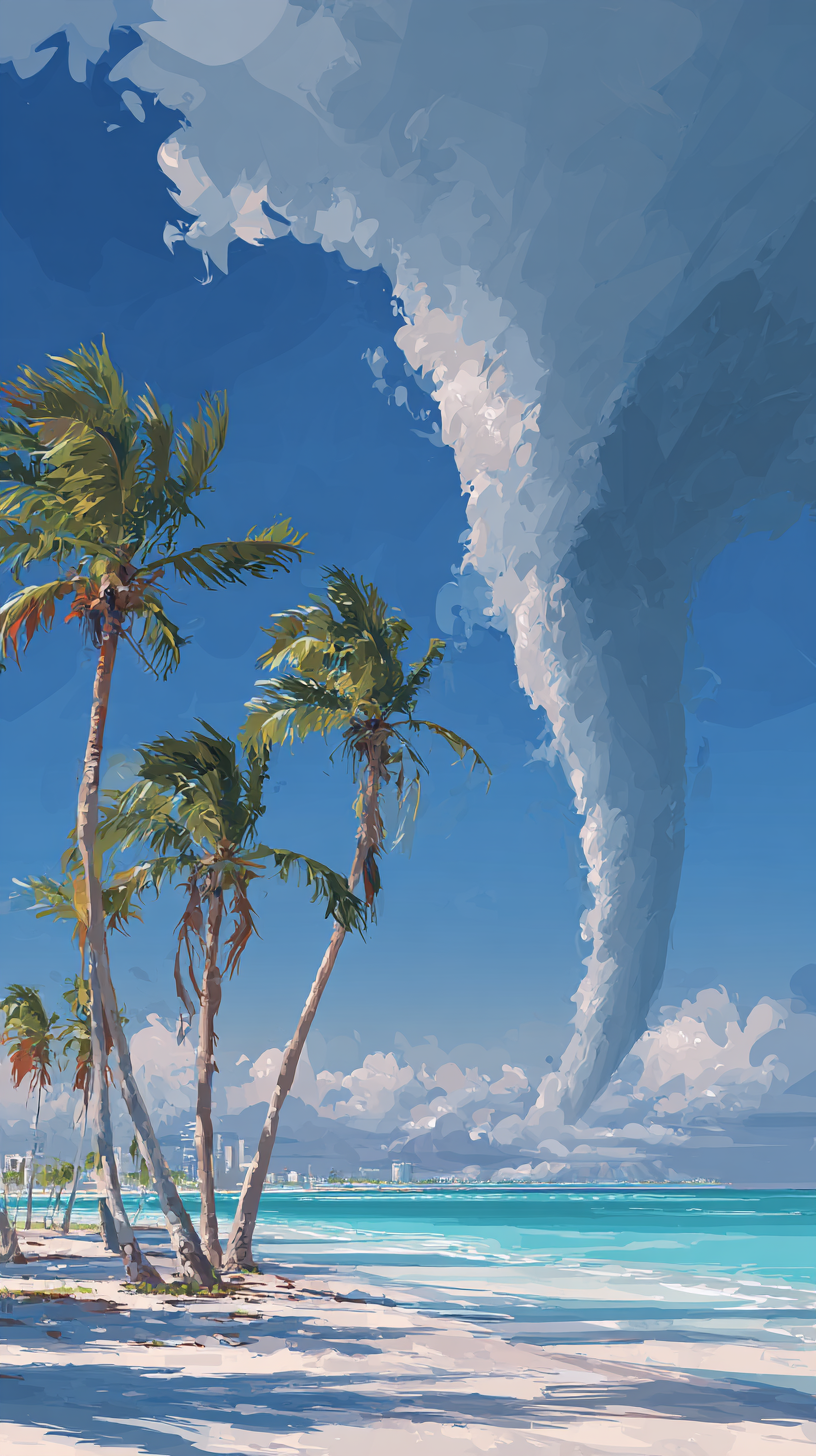 photo fond d'écran Tornade iphone gratuit