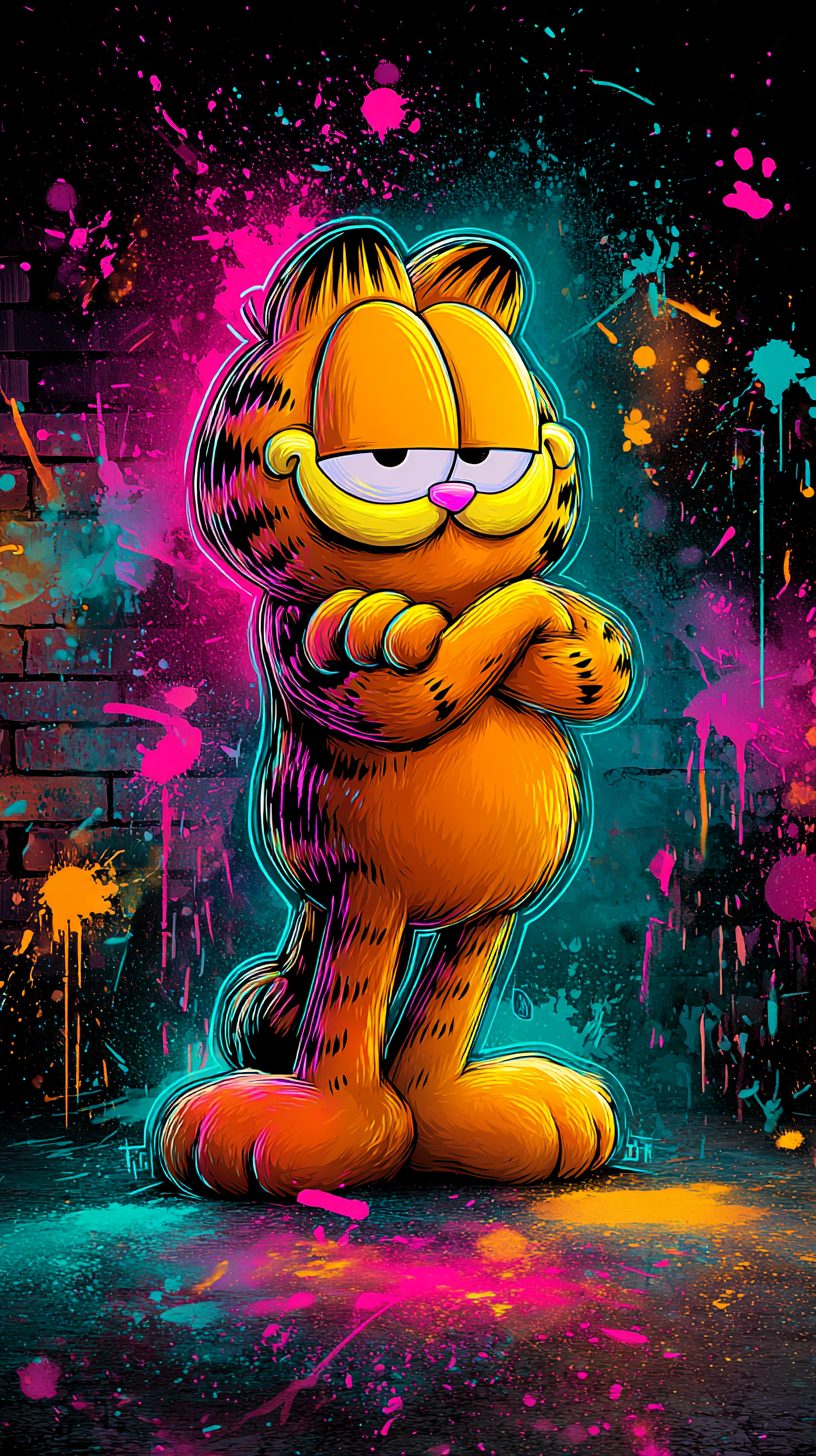 fond d'écran Garfield téléphone Asus télécharger gratuit