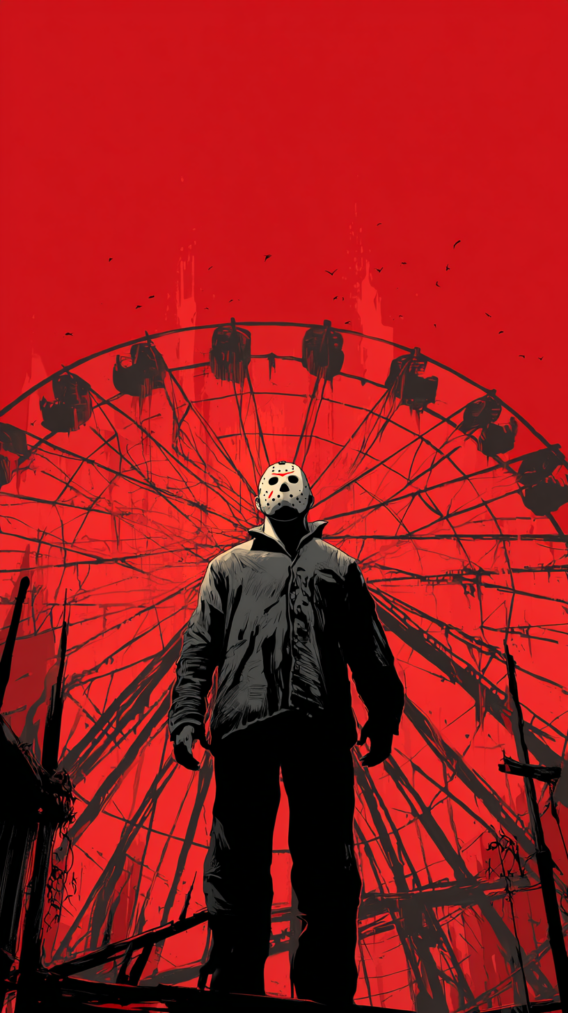fond d'écran Jason Voorhees iphone 14 pro max gratuit