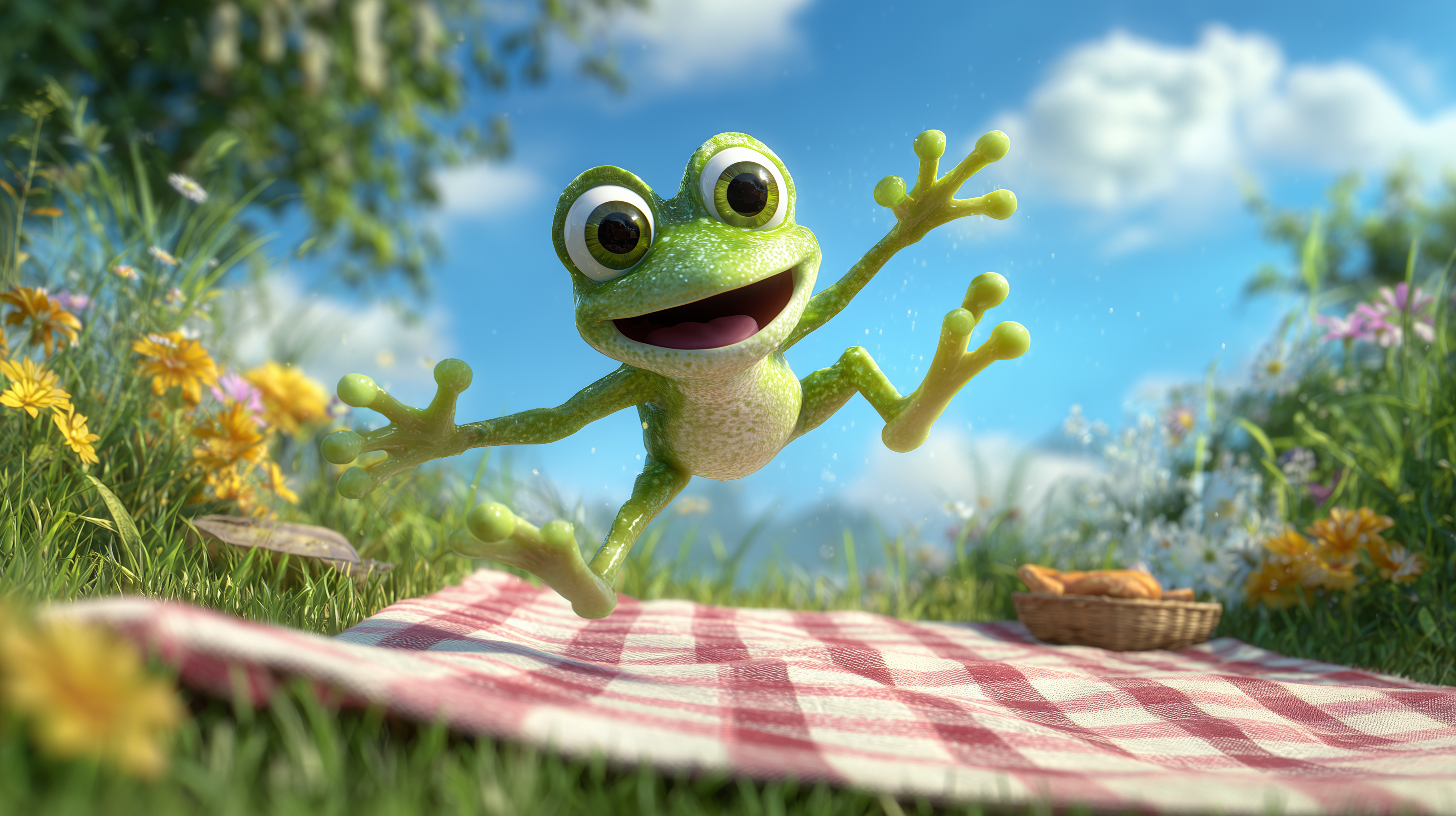 fond d'écran Grenouille windows 11 4k téléchargement gratuit