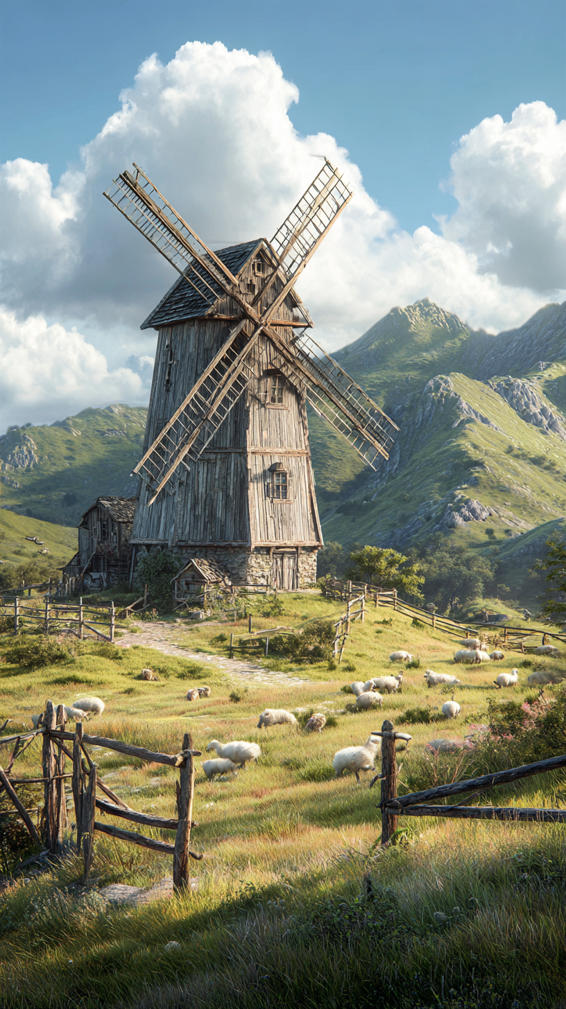 fond d'écran Moulin à vent sans filigrane pour téléphone portable samsung gratuit