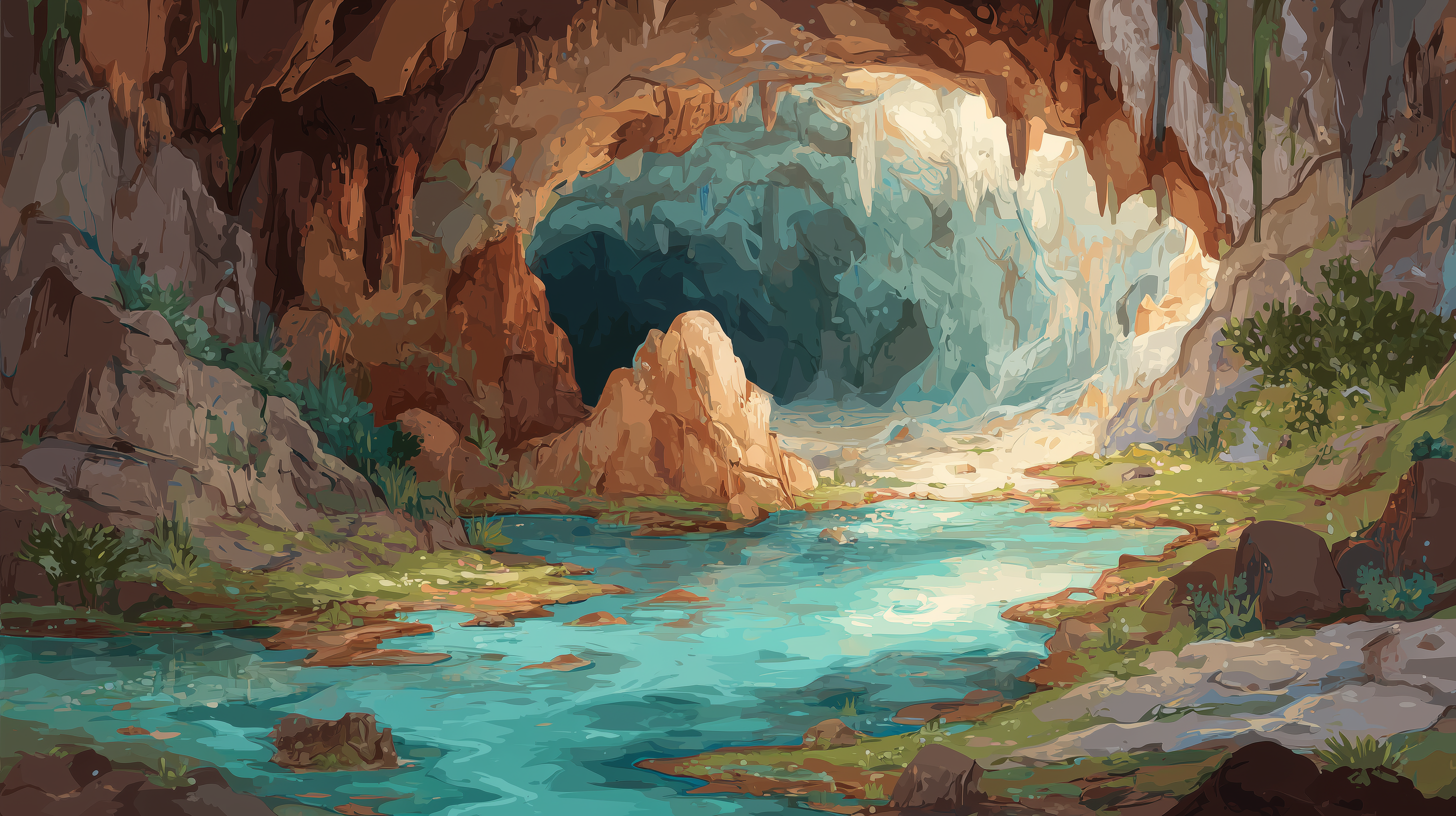 fond d'écran Grotte 2560x1600 téléchargement gratuit