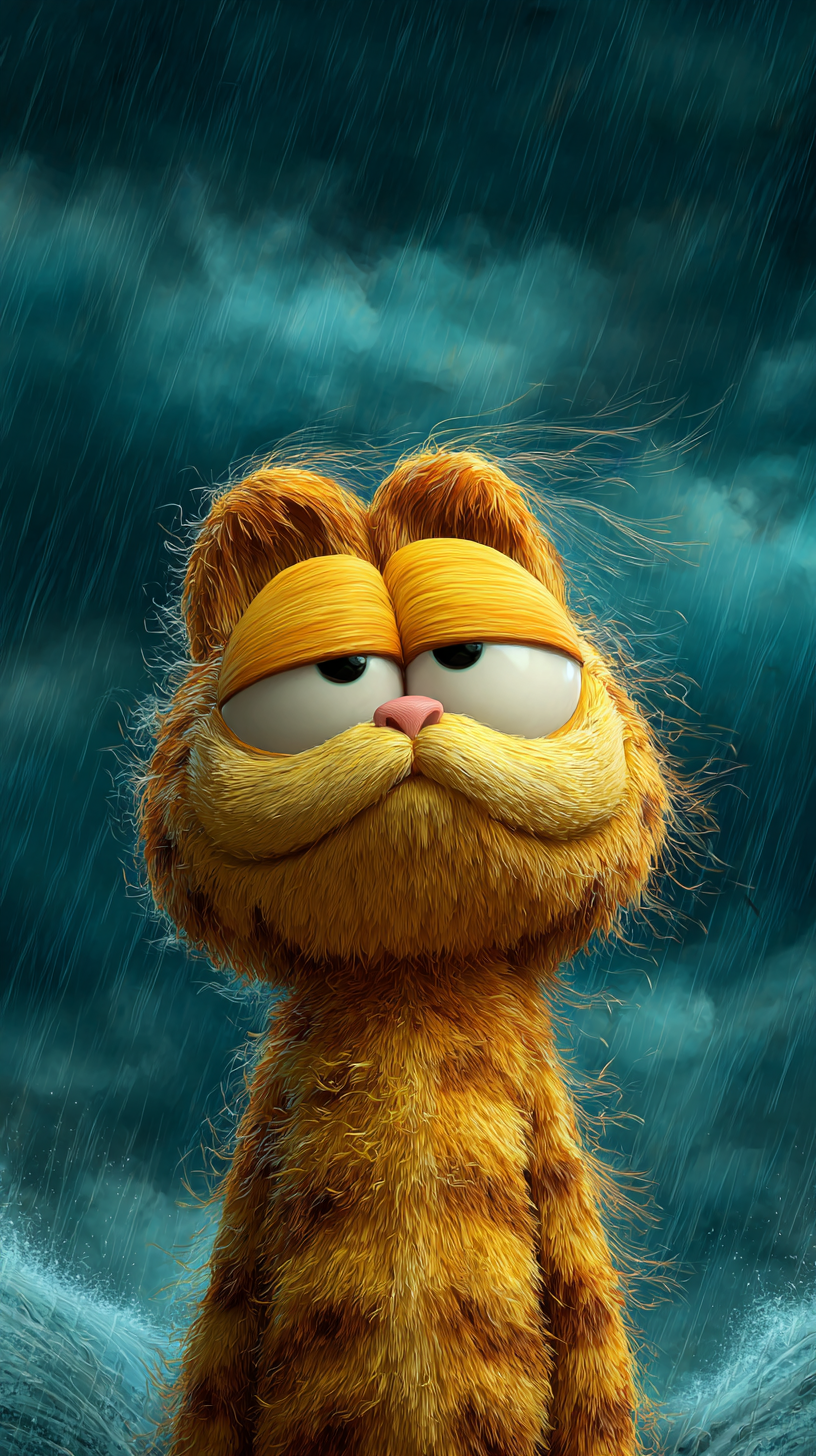 fond d'écran Garfield téléphone Asus télécharger gratuit