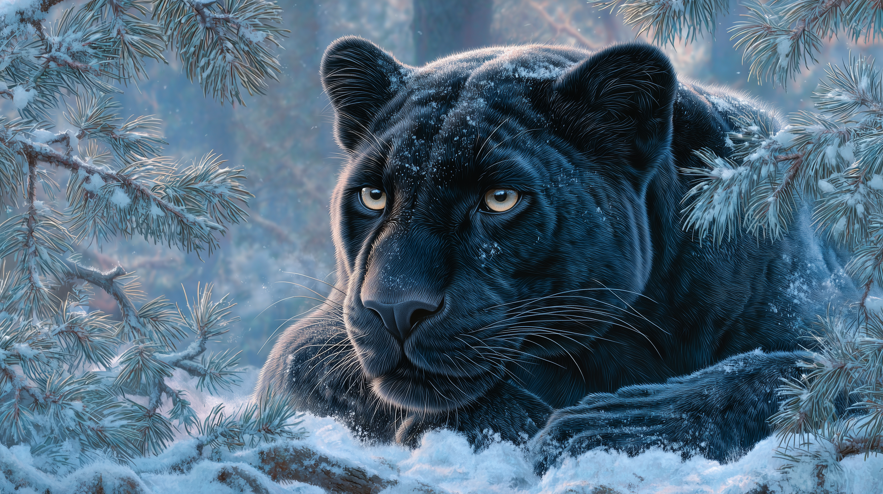 fond d'écran Panthère Noire 4k 2560x1440 téléchargement gratuit