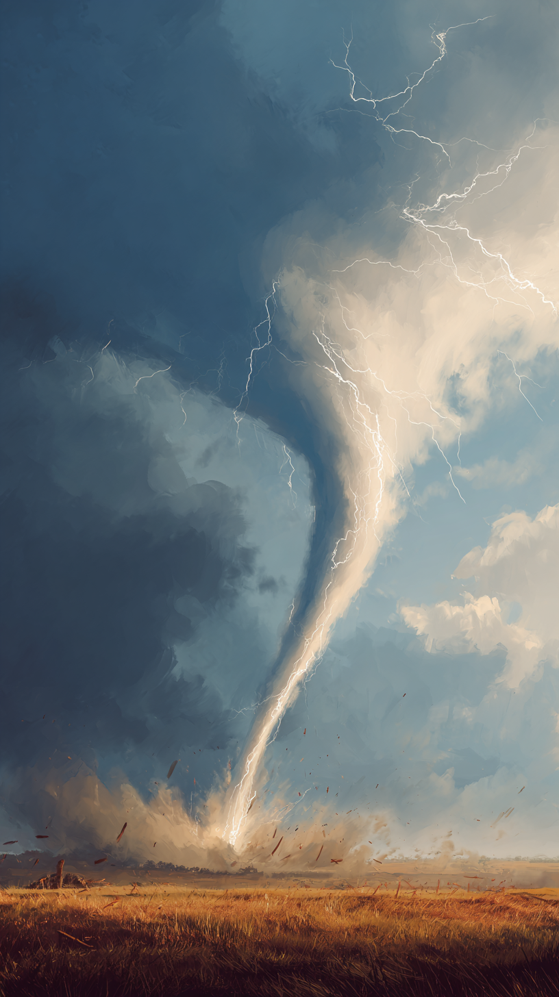 fond d'écran Tornade téléphone Nokia gratuit